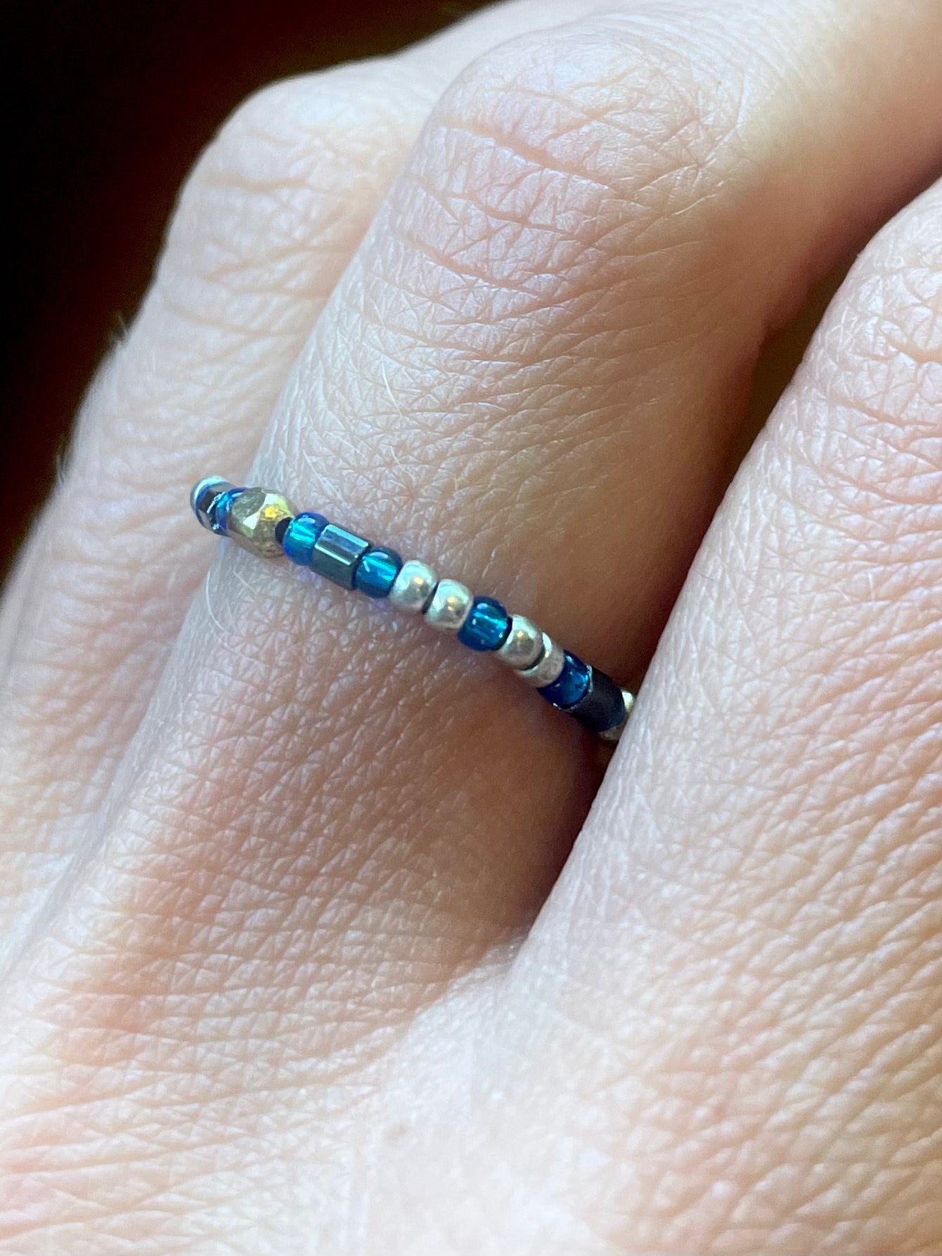 Honey Honey Beaded Stretch Ring