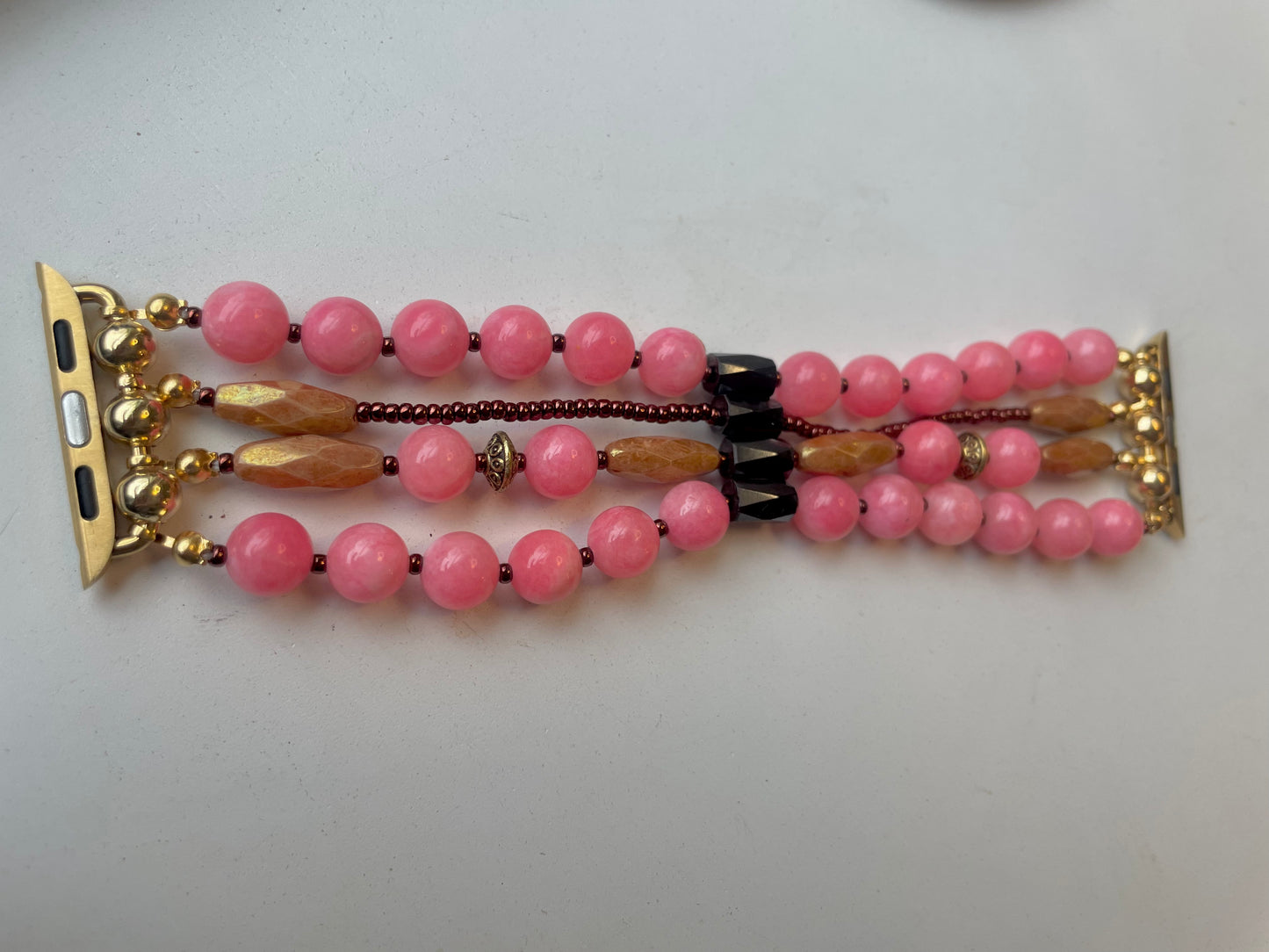 Time of the Season Beaded Apple Watch Band (S/M)