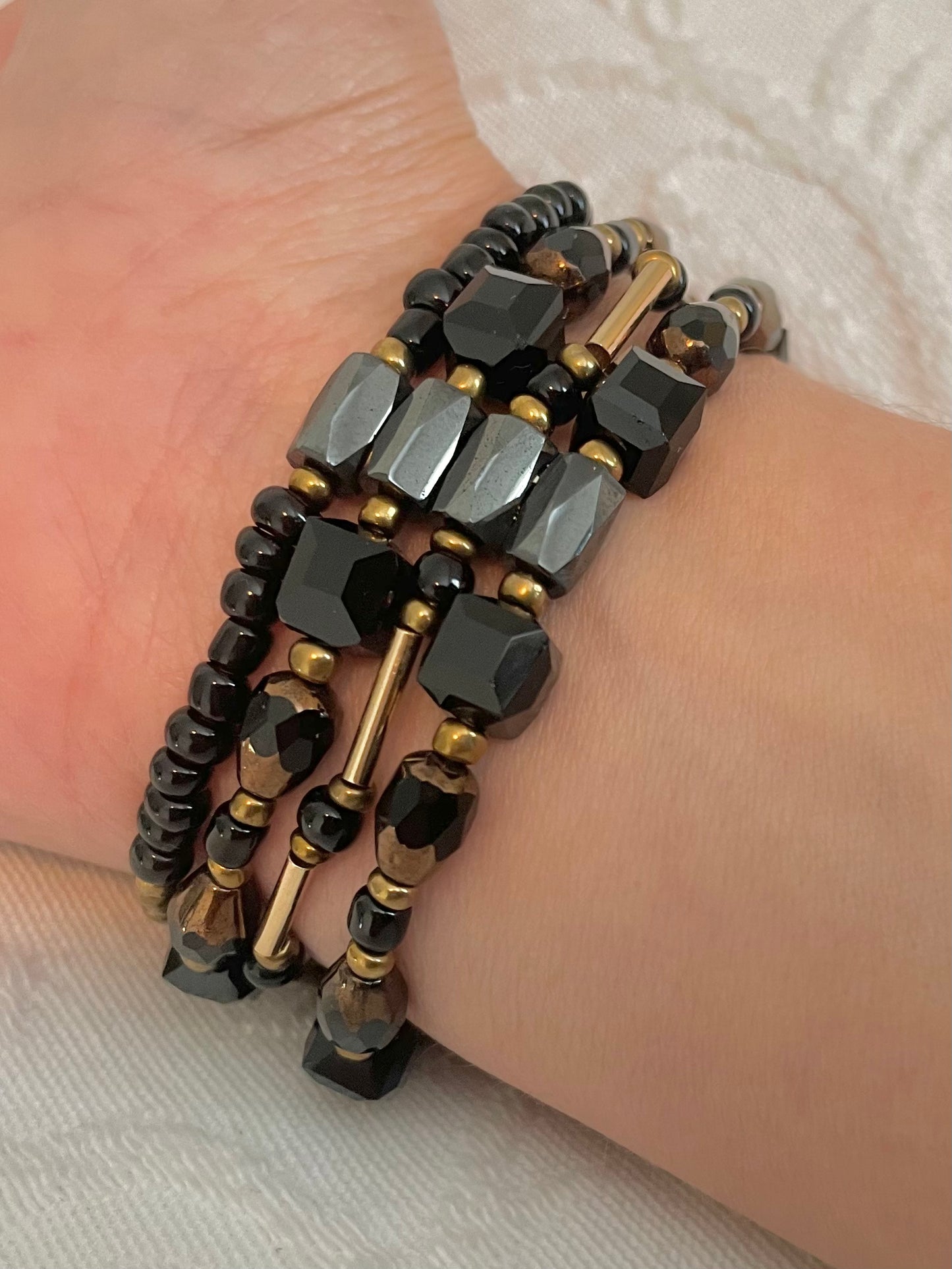 Time in a Bottle Beaded Apple Watch Band