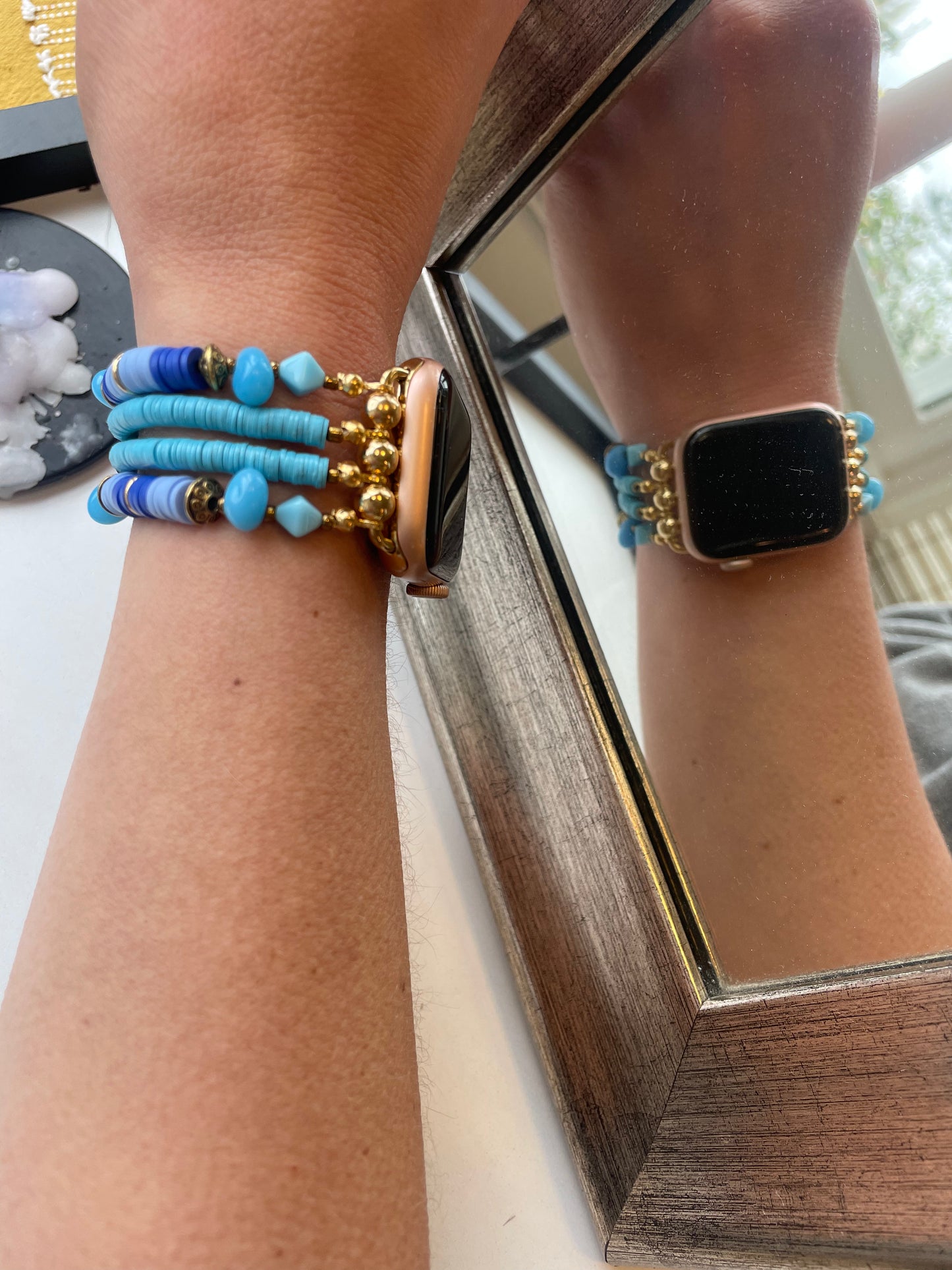 Time For Me to Fly Beaded Apple Watch Band