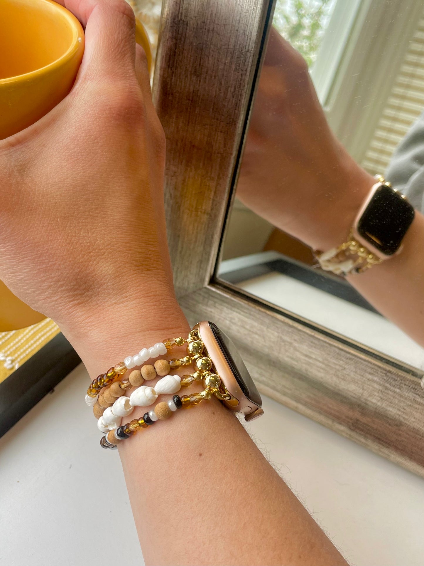 Time in a Bottle Beaded Apple Watch Band