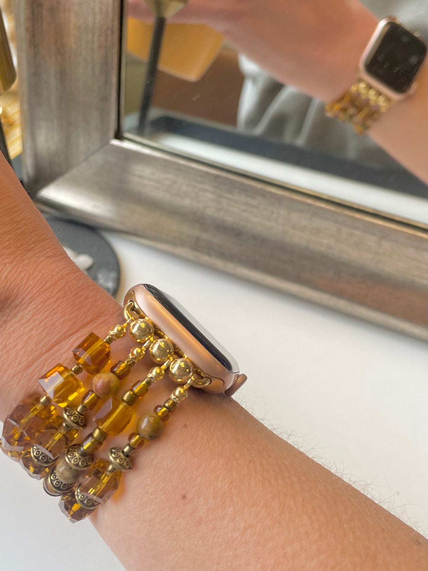 All Along the Watch Tower Beaded Apple Watch Band