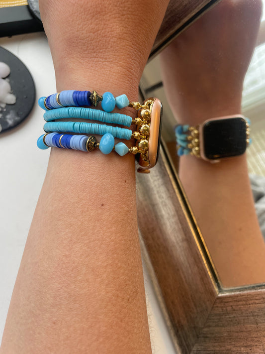 Time For Me to Fly Beaded Apple Watch Band