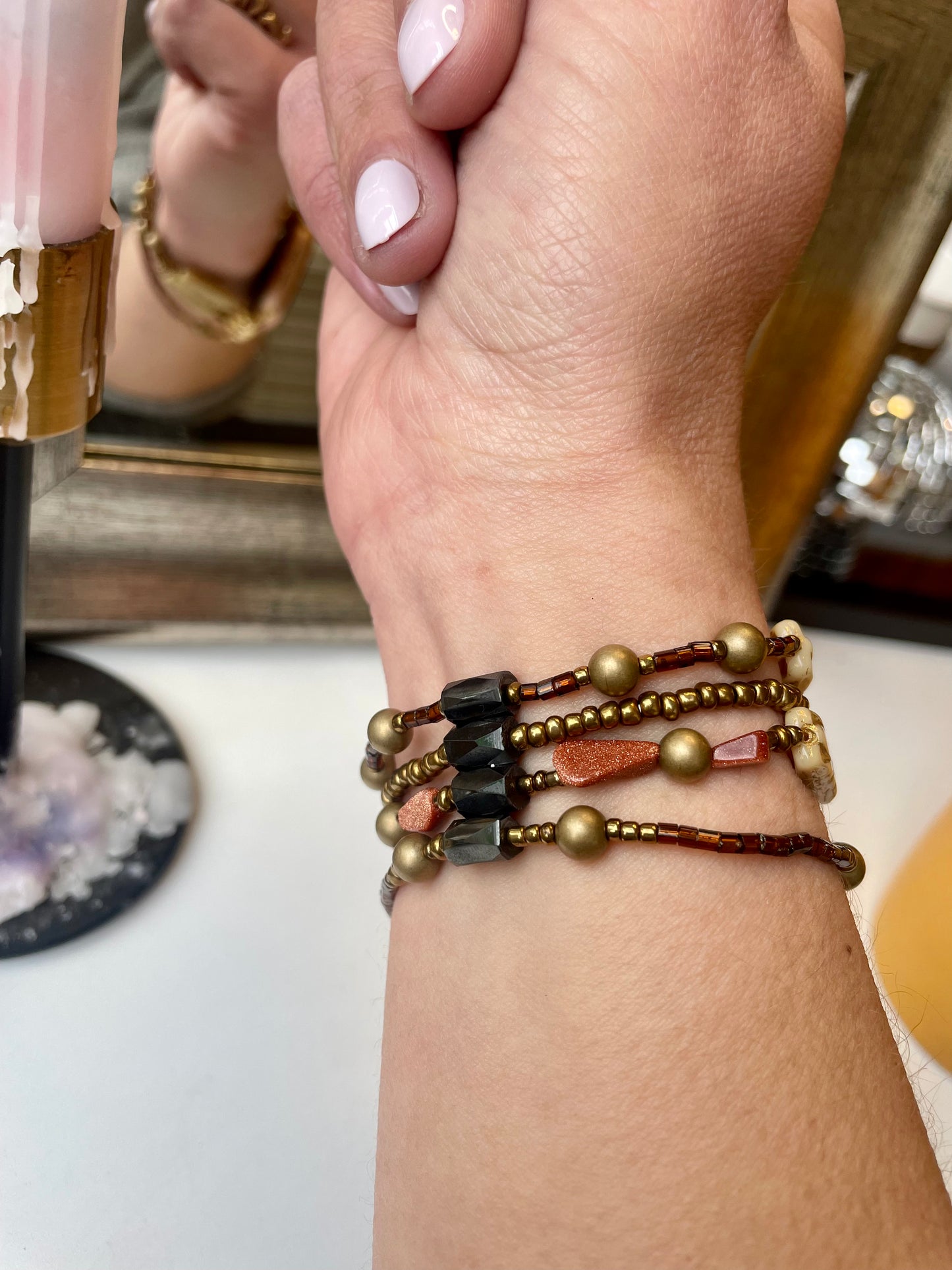 Time After Time Beaded Apple Watch Band