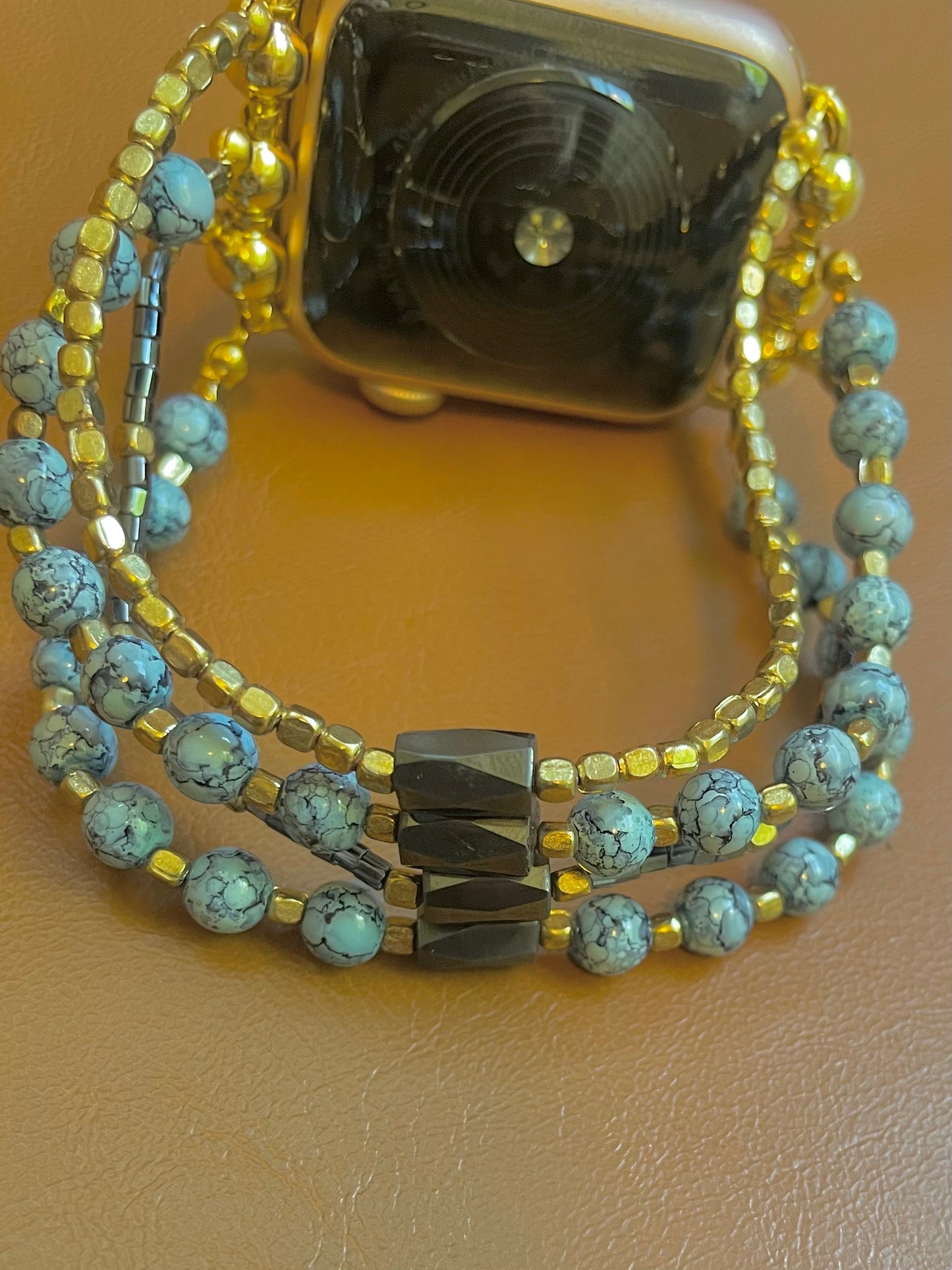 Rescue Me Beaded Apple Watch Band (M/L)