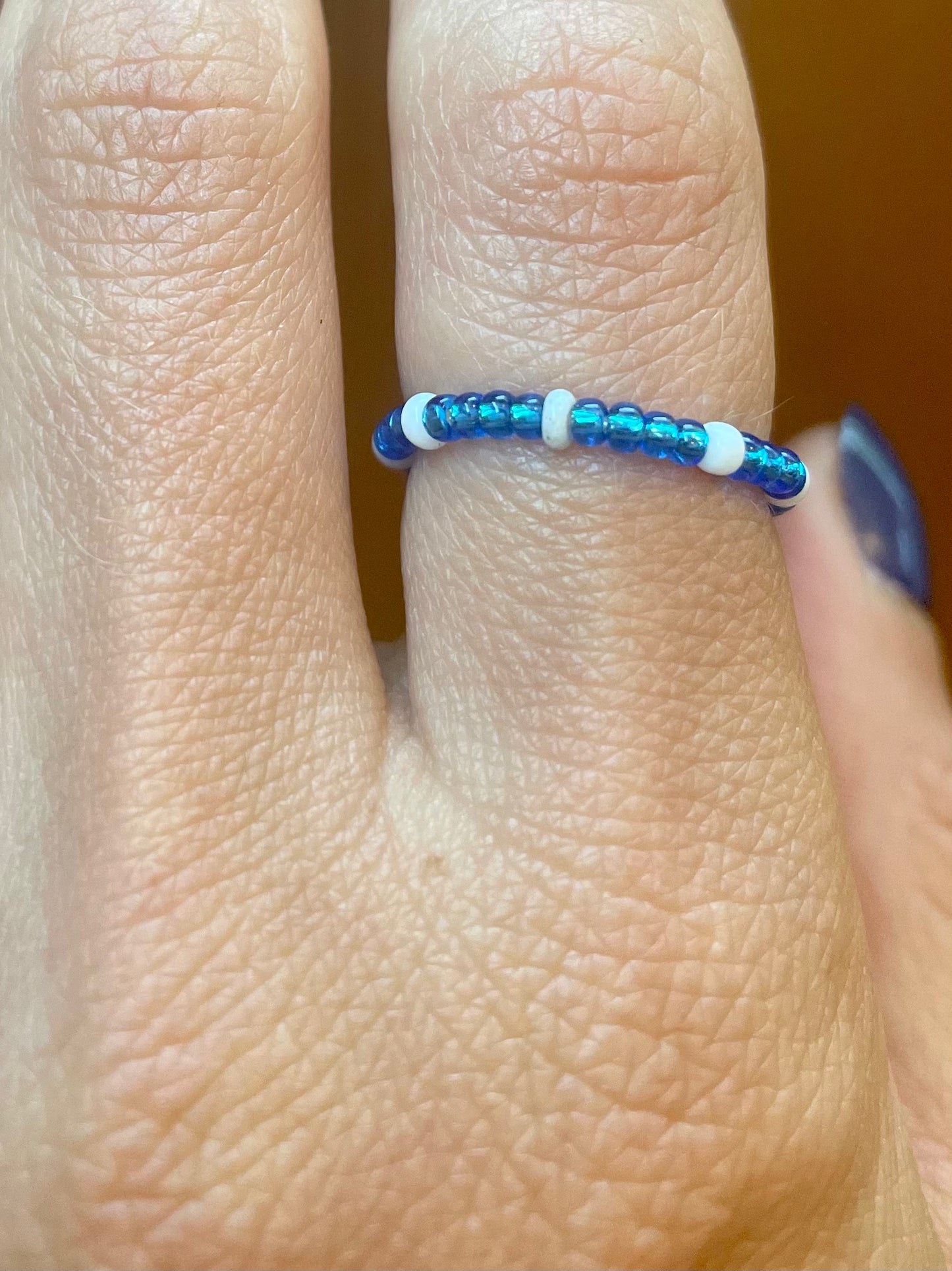 The Name of the Game Beaded Stretch Ring