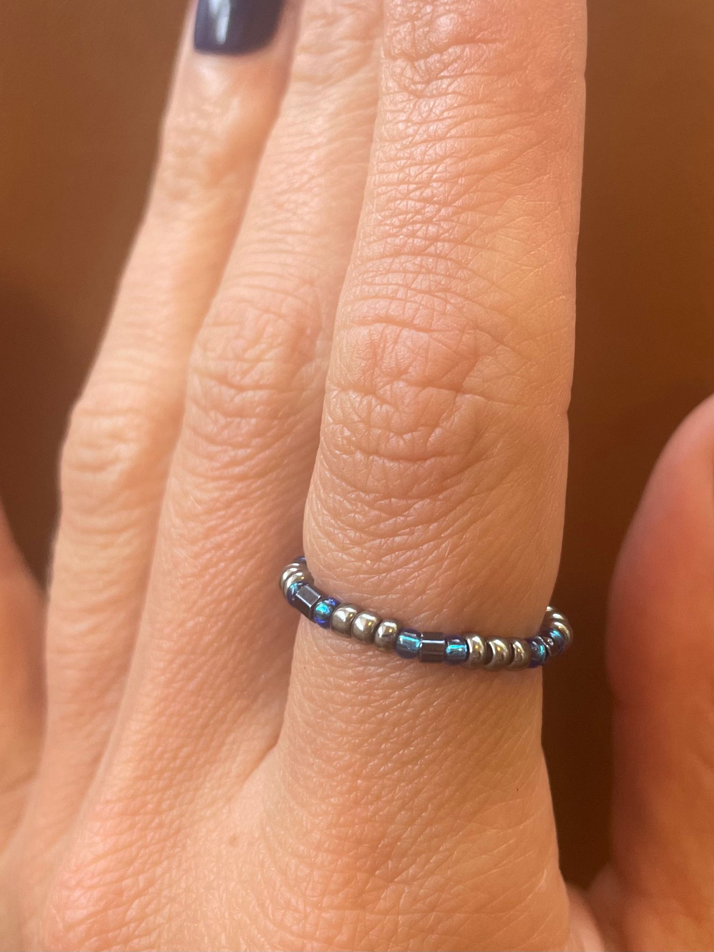 Super Trouper Beaded Stretch Ring