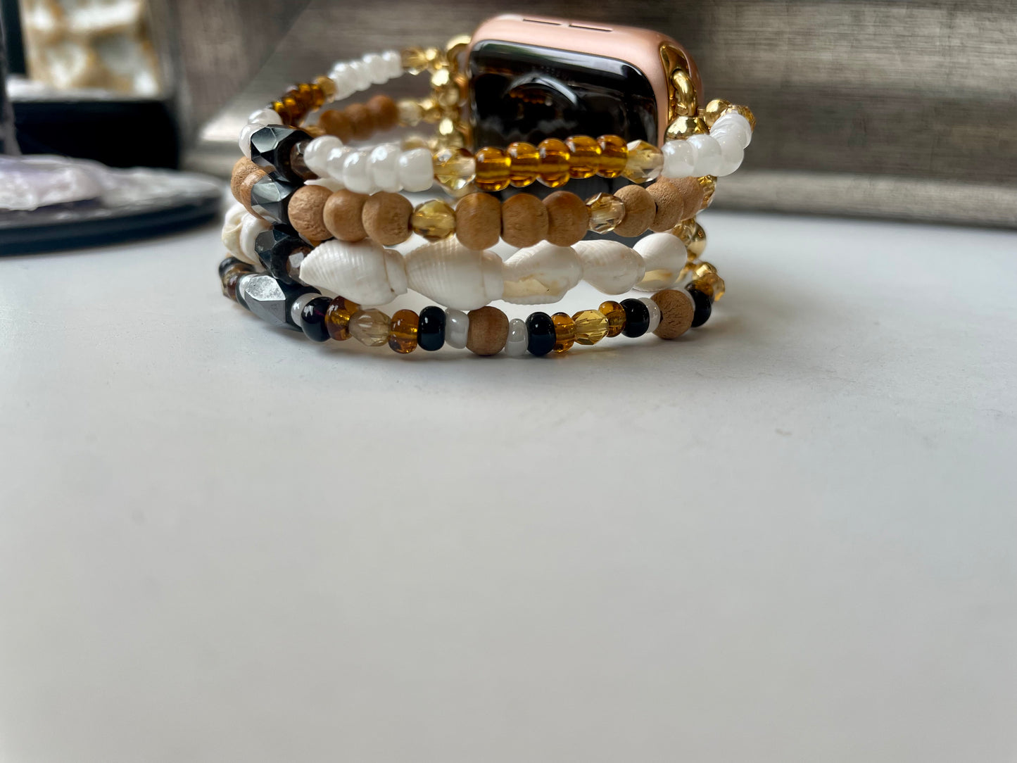 Time in a Bottle Beaded Apple Watch Band
