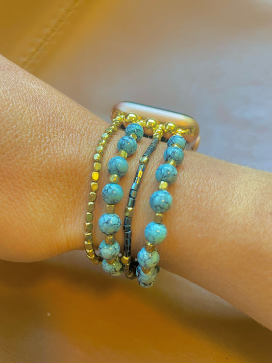Rescue Me Beaded Apple Watch Band (M/L)
