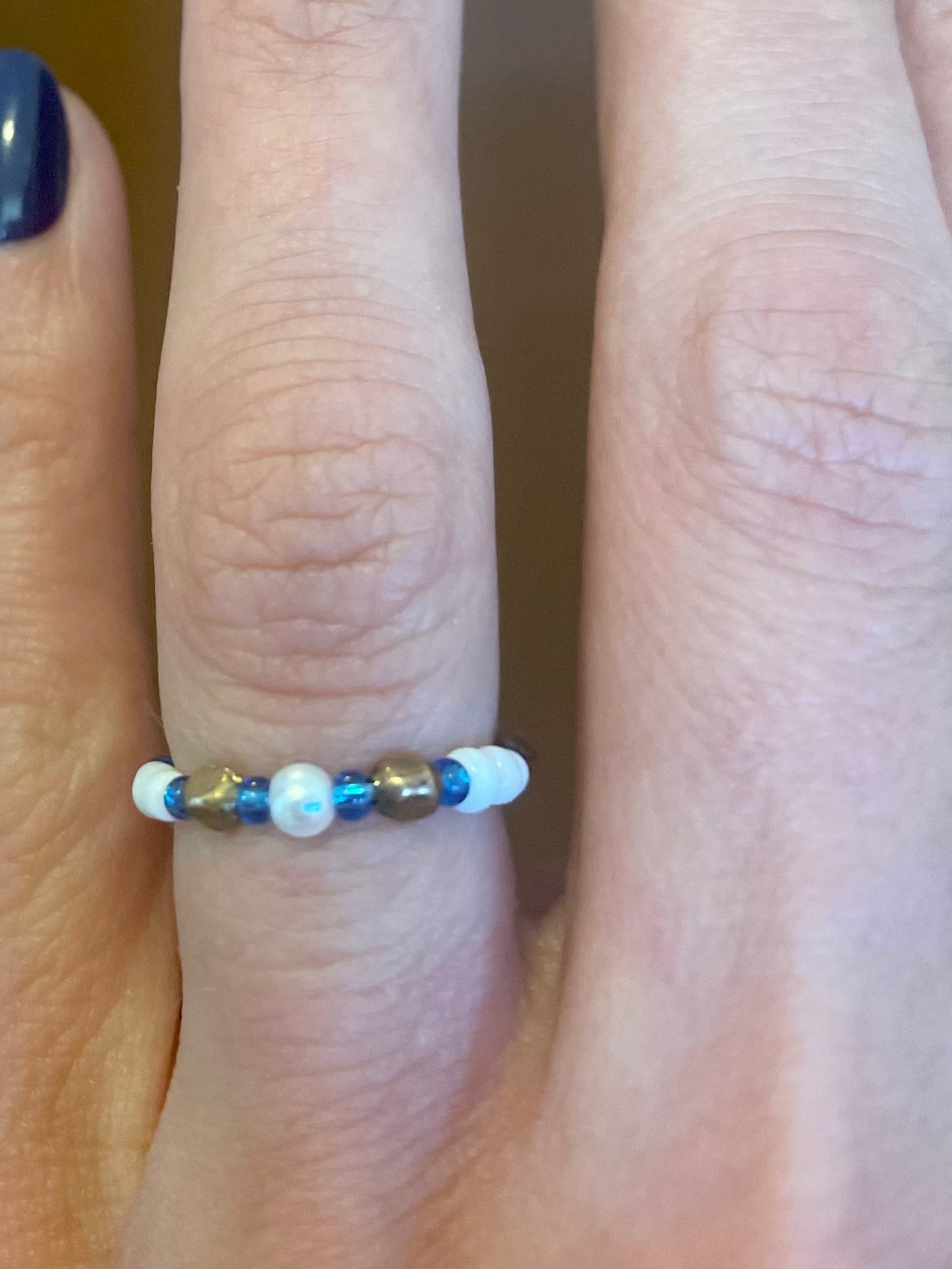 Mamma Mia Beaded Stretch Ring