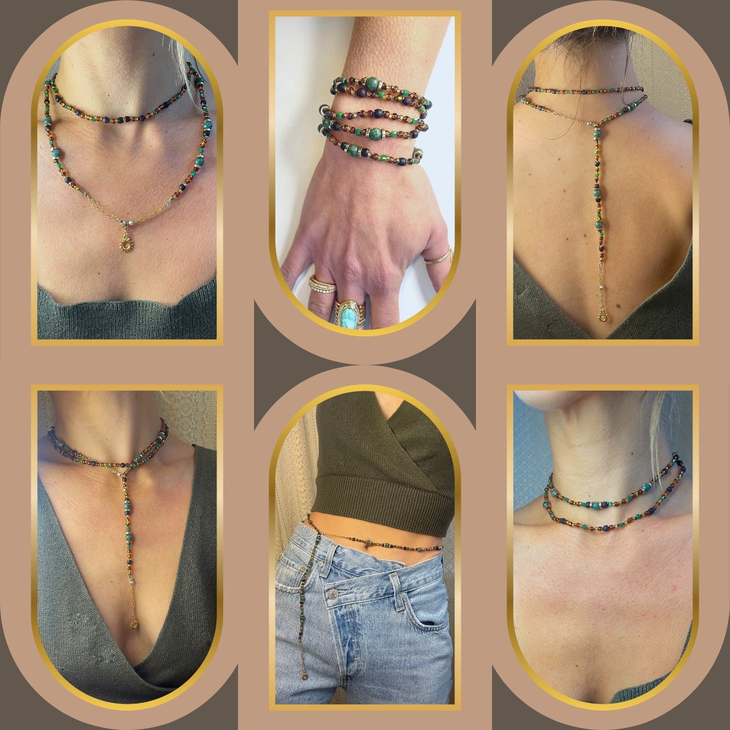 Green Eyed Lady Adaptable Accessory Chain