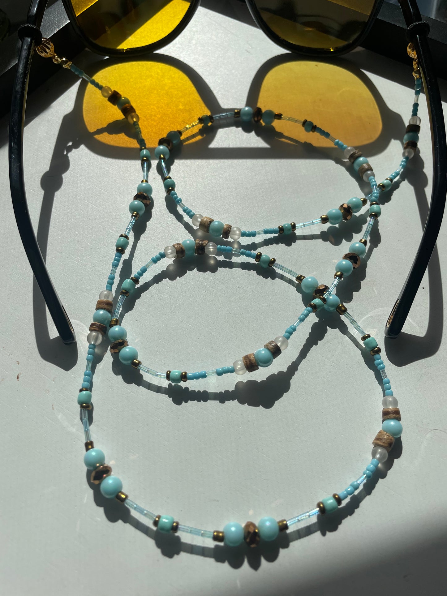 For You Blue Sunglasses Chain