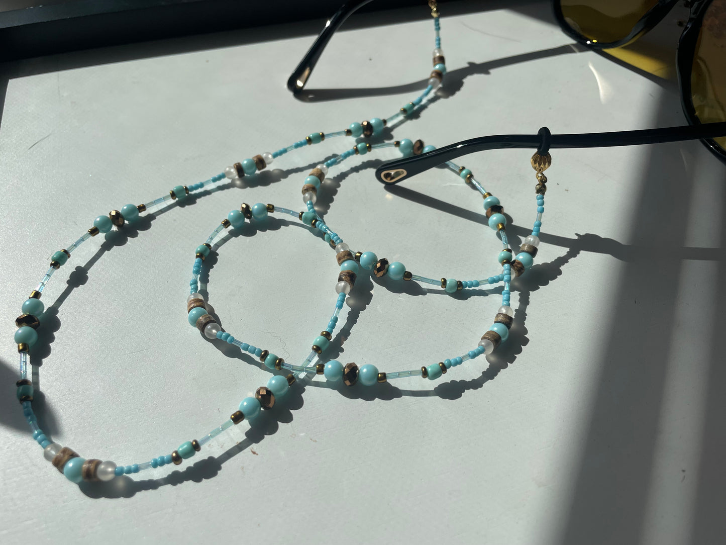 For You Blue Sunglasses Chain
