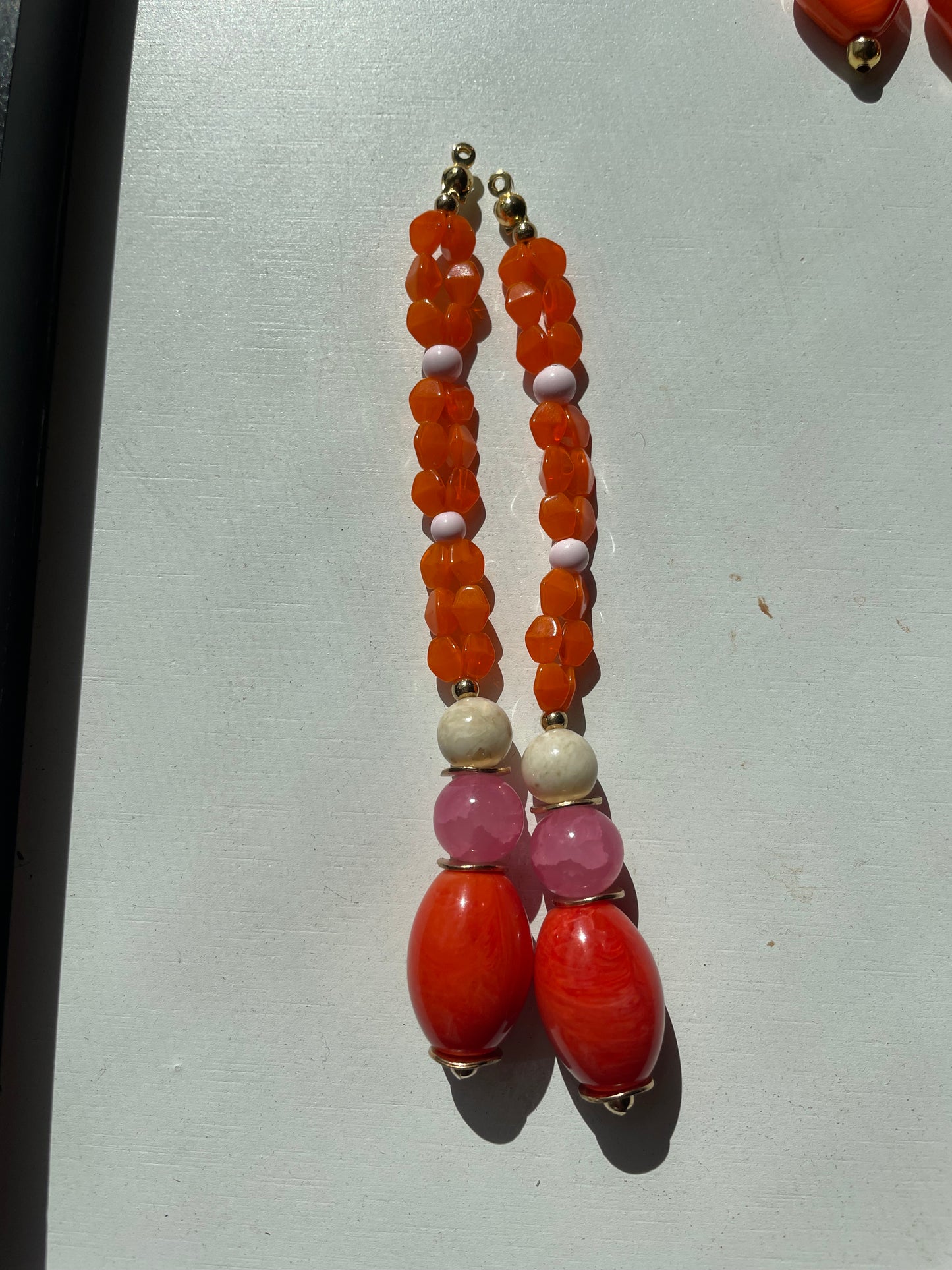 Sweet Peach Georgia Wine Statement Earring Jackets