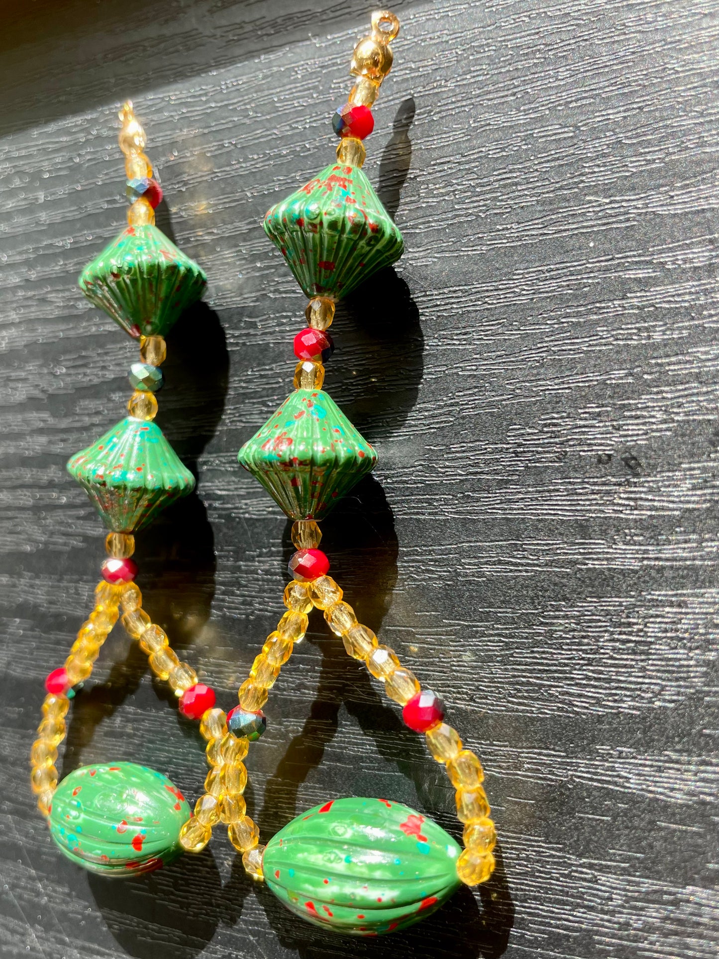 Green Tambourine - Statement Earring Jackets