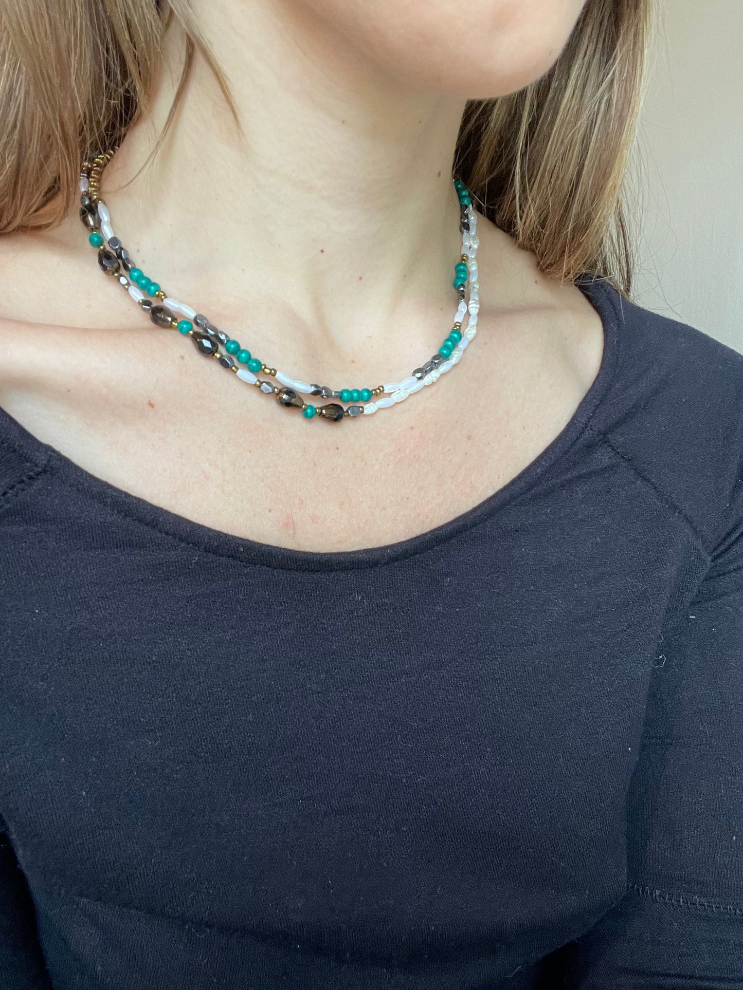 I'll Be There For You Double Layer Choker Necklace Bestie Set (Set of 2)