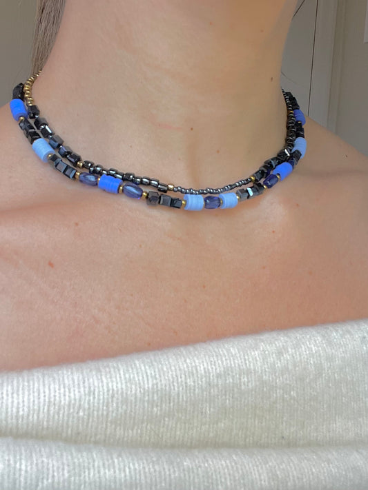 Escapade Double Layer Choker Necklace Bestie Set (Set of 2)