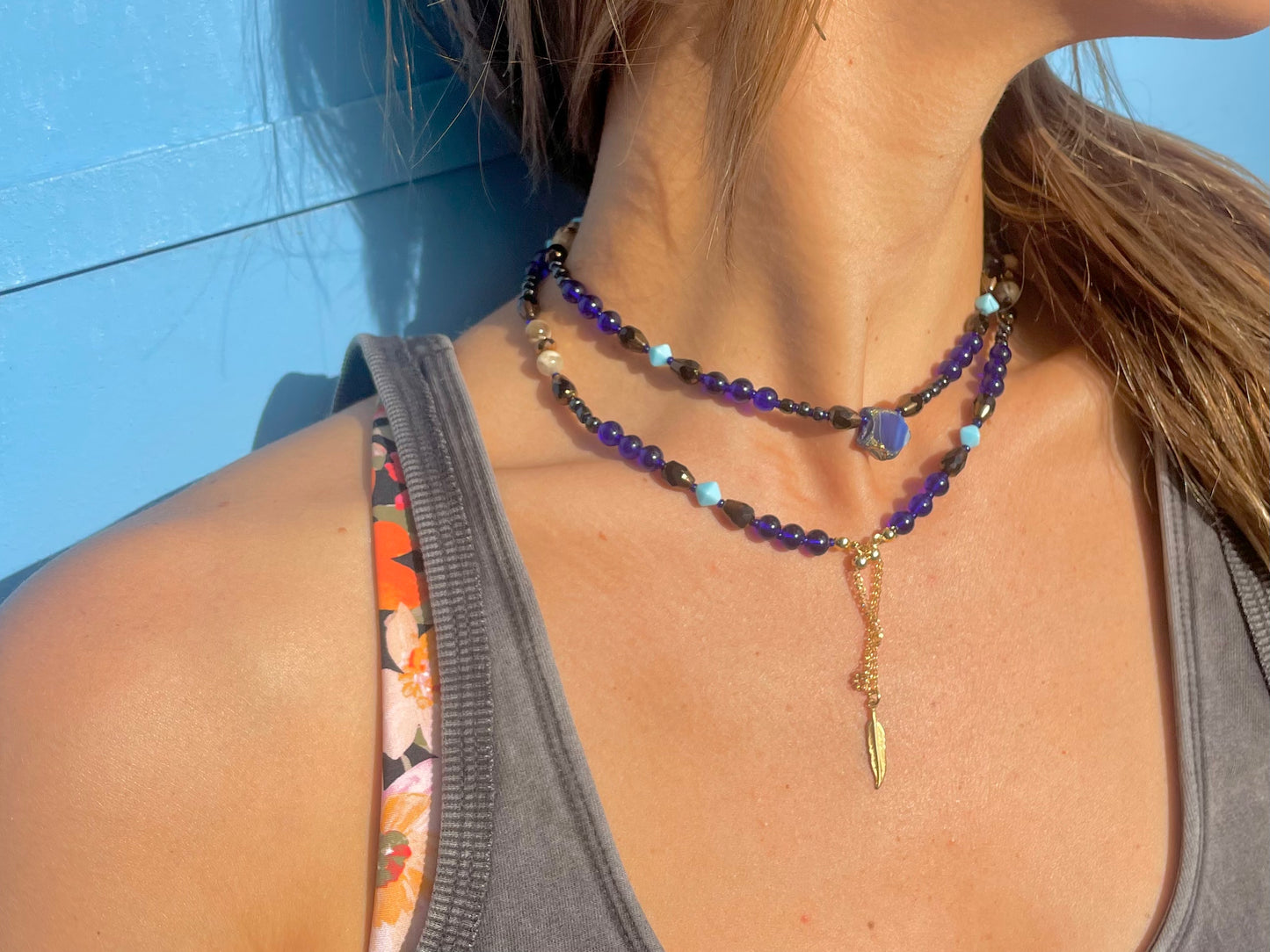 Deep Blue Adaptable Accessory Chain