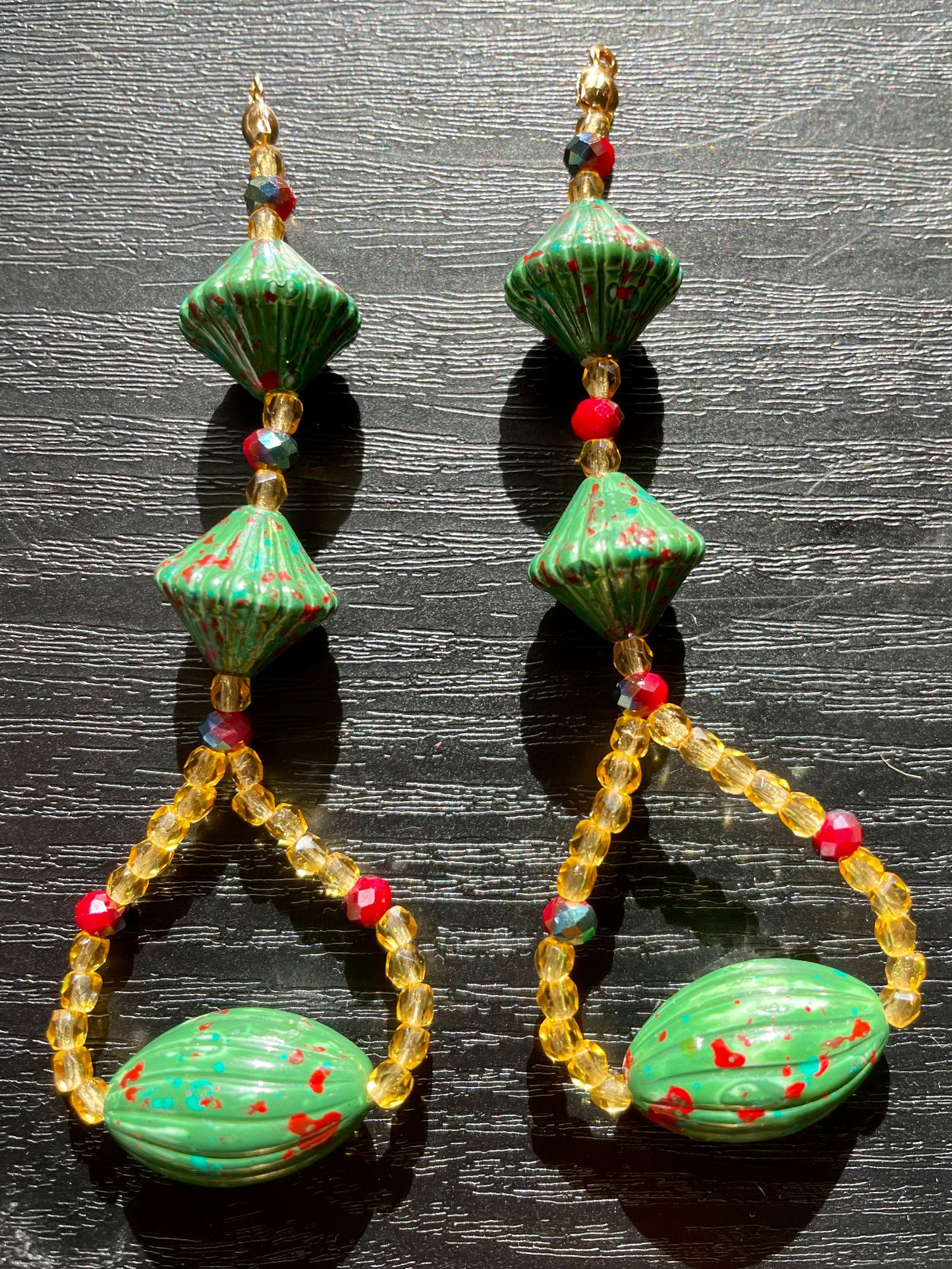 Green Tambourine - Statement Earring Jackets