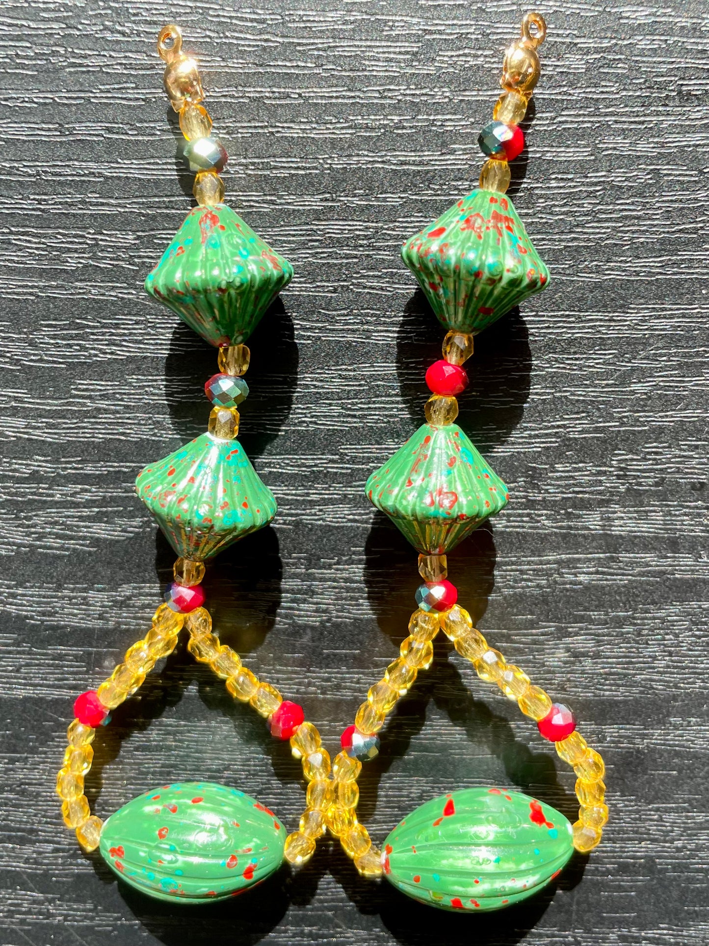 Green Tambourine - Statement Earring Jackets