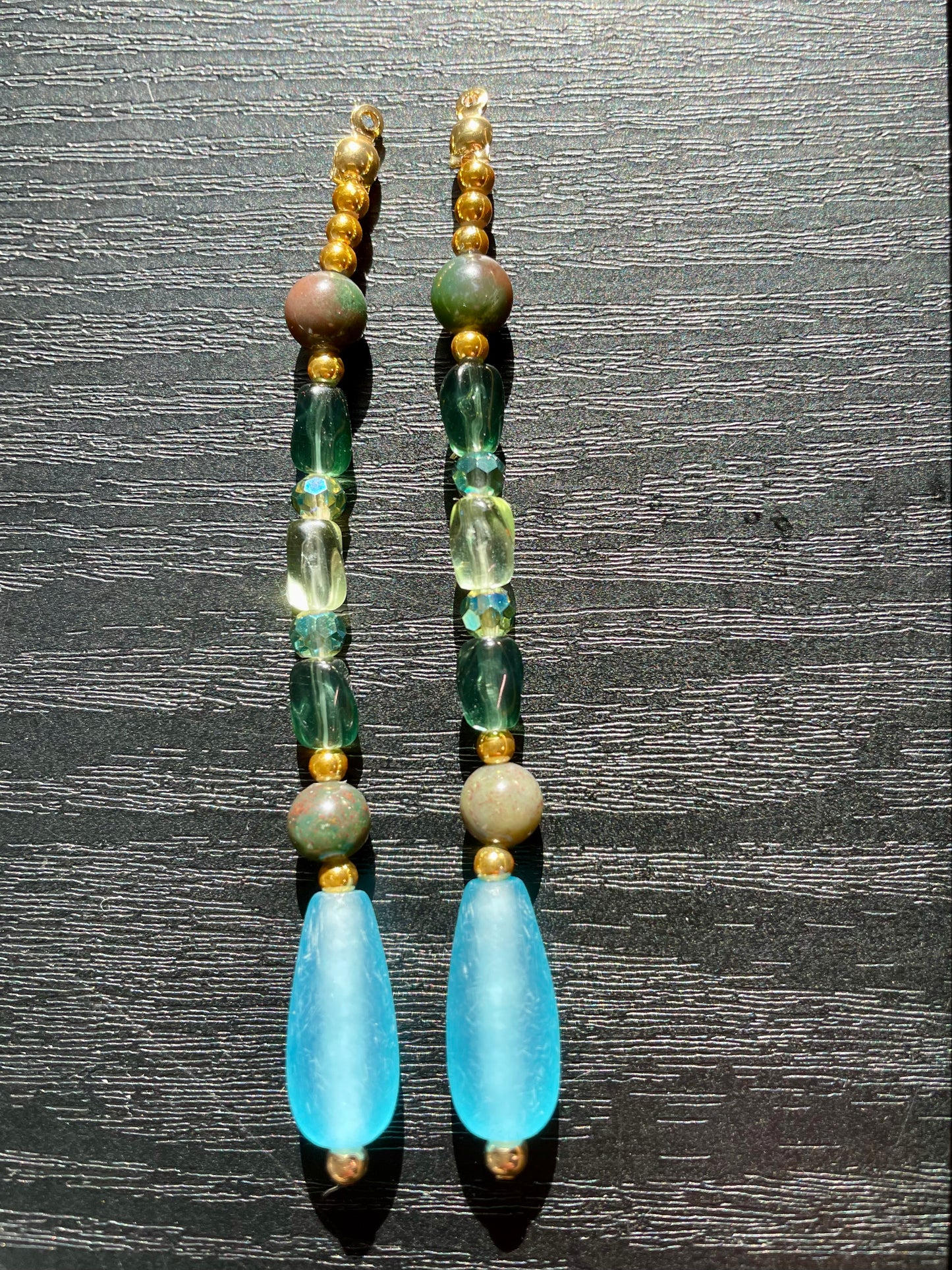 Crystal Blue Persuasion - Statement Earring Jackets
