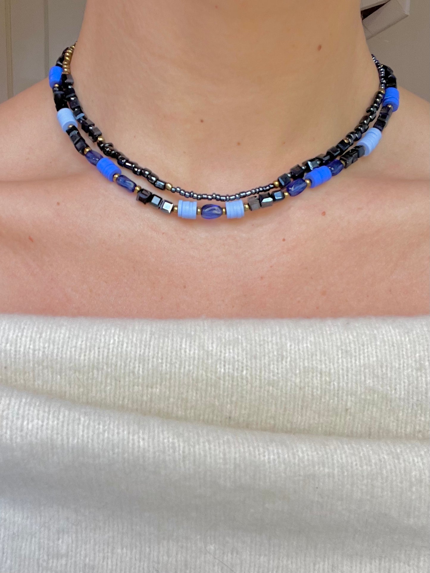 Escapade Double Layer Choker Necklace Bestie Set (Set of 2)