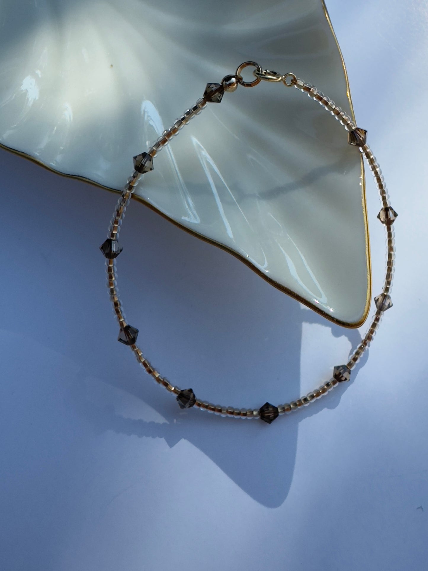 "Stardust of a Song" Upcycled Beaded Bracelet