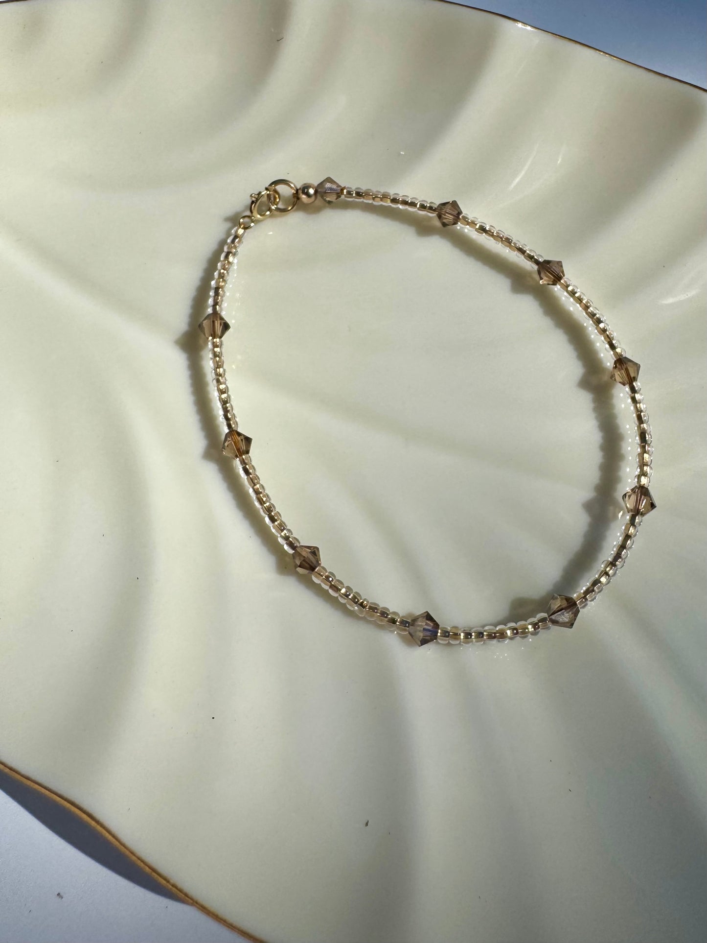 "Stardust of a Song" Upcycled Beaded Bracelet