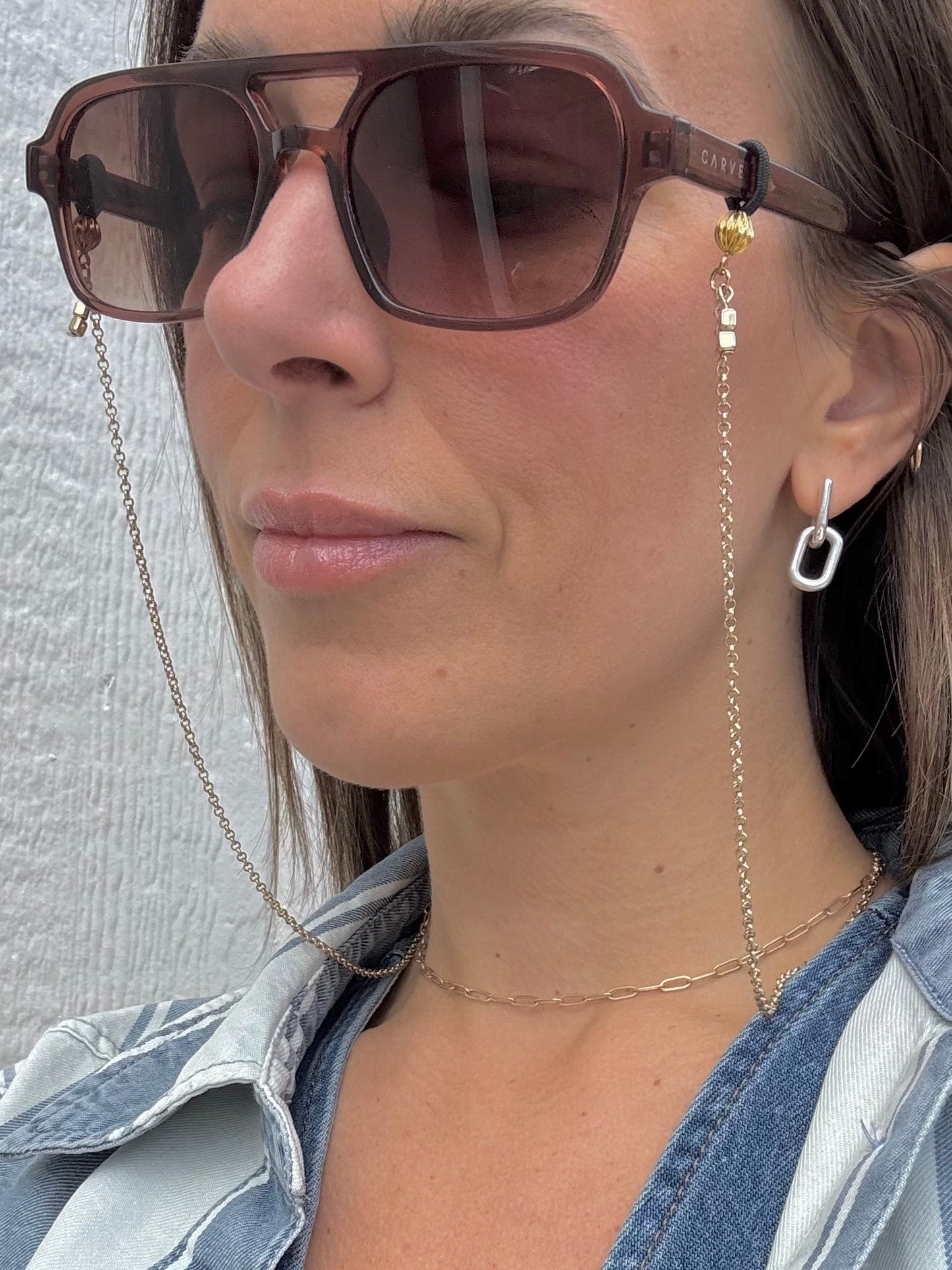 “Golden Slumbers” Sunglasses Chain (Upcycled)