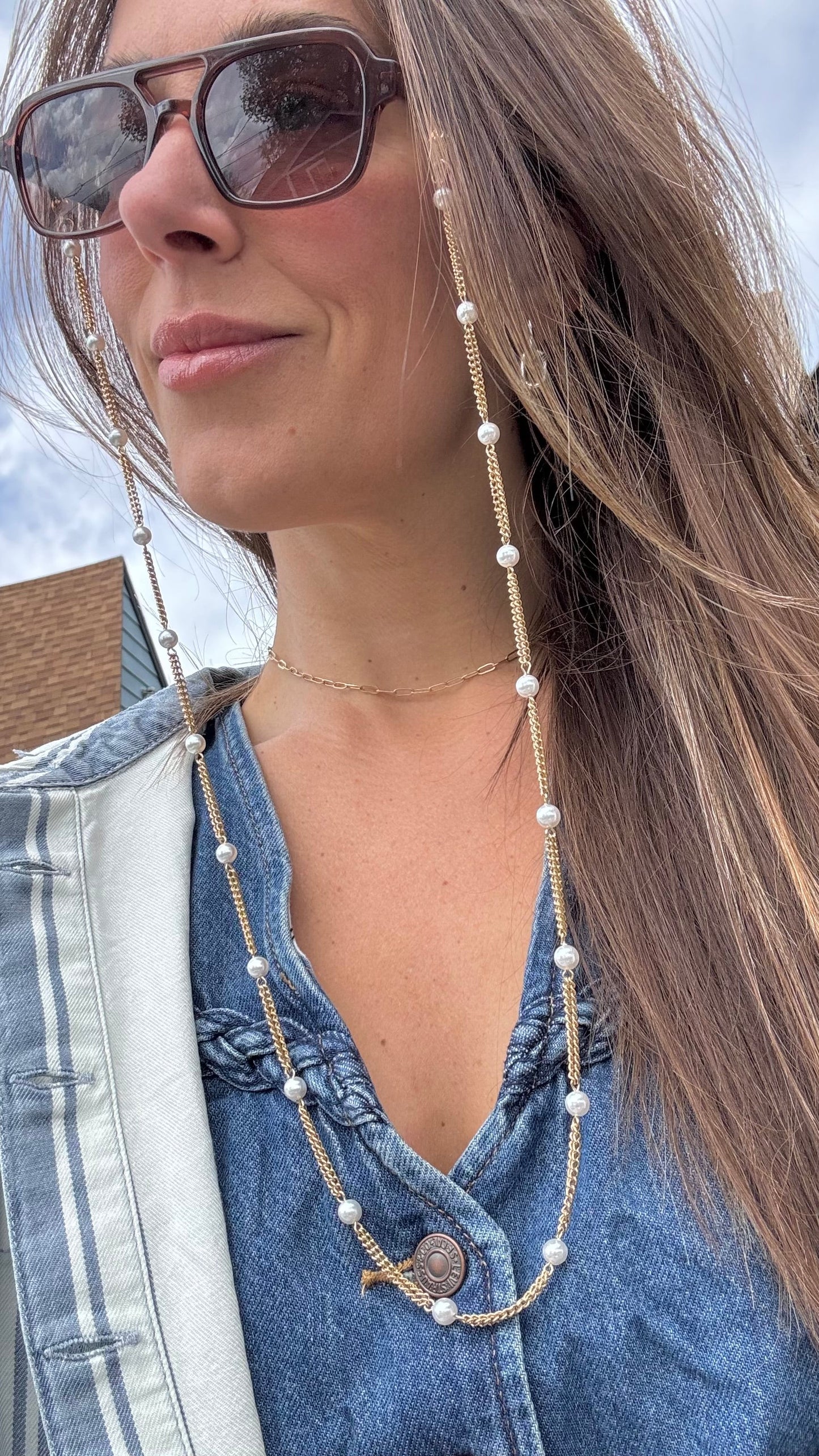 "Glamour Profession" Sunglasses Chain (Upcycled)