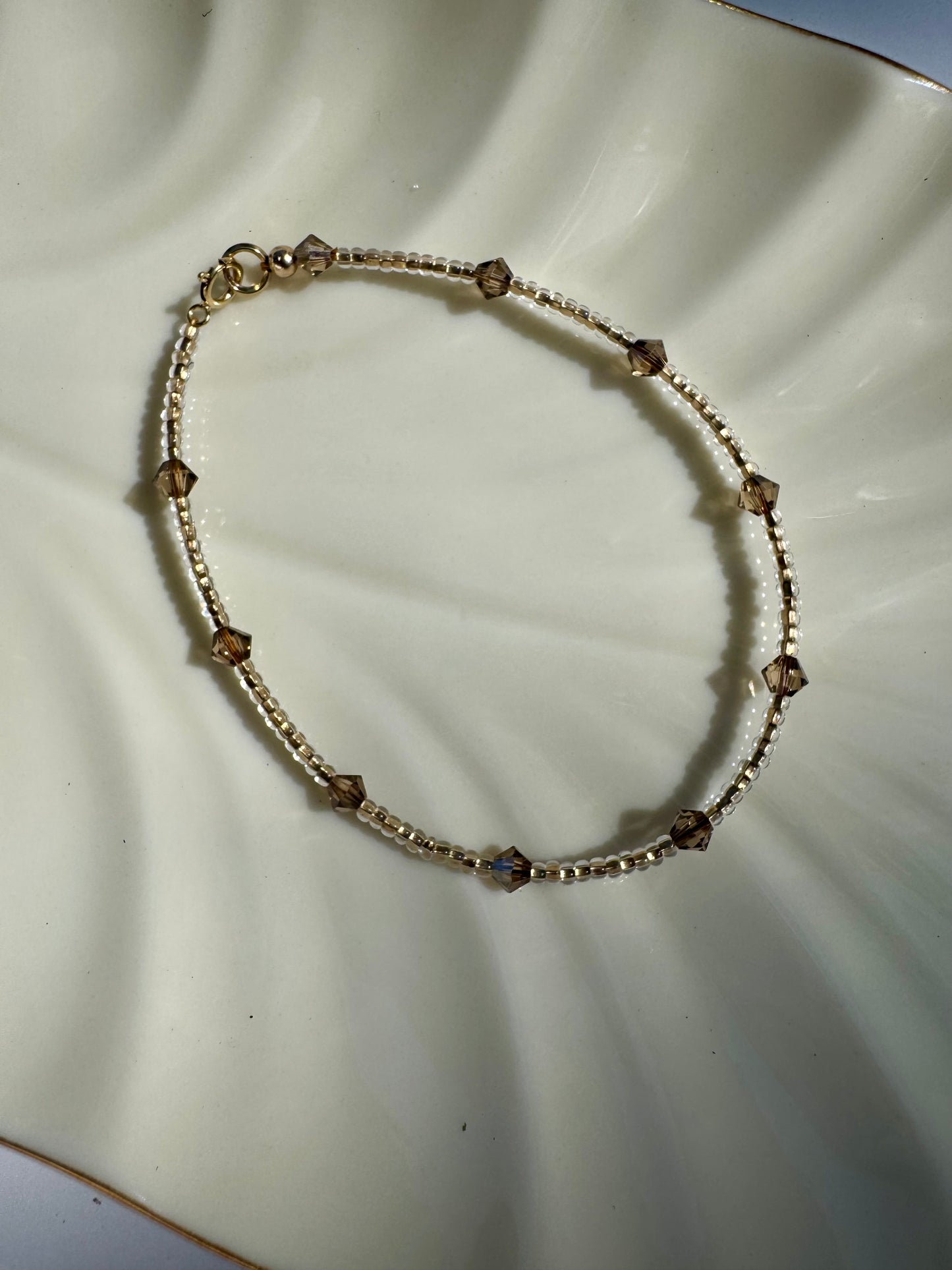 "Stardust of a Song" Upcycled Beaded Bracelet