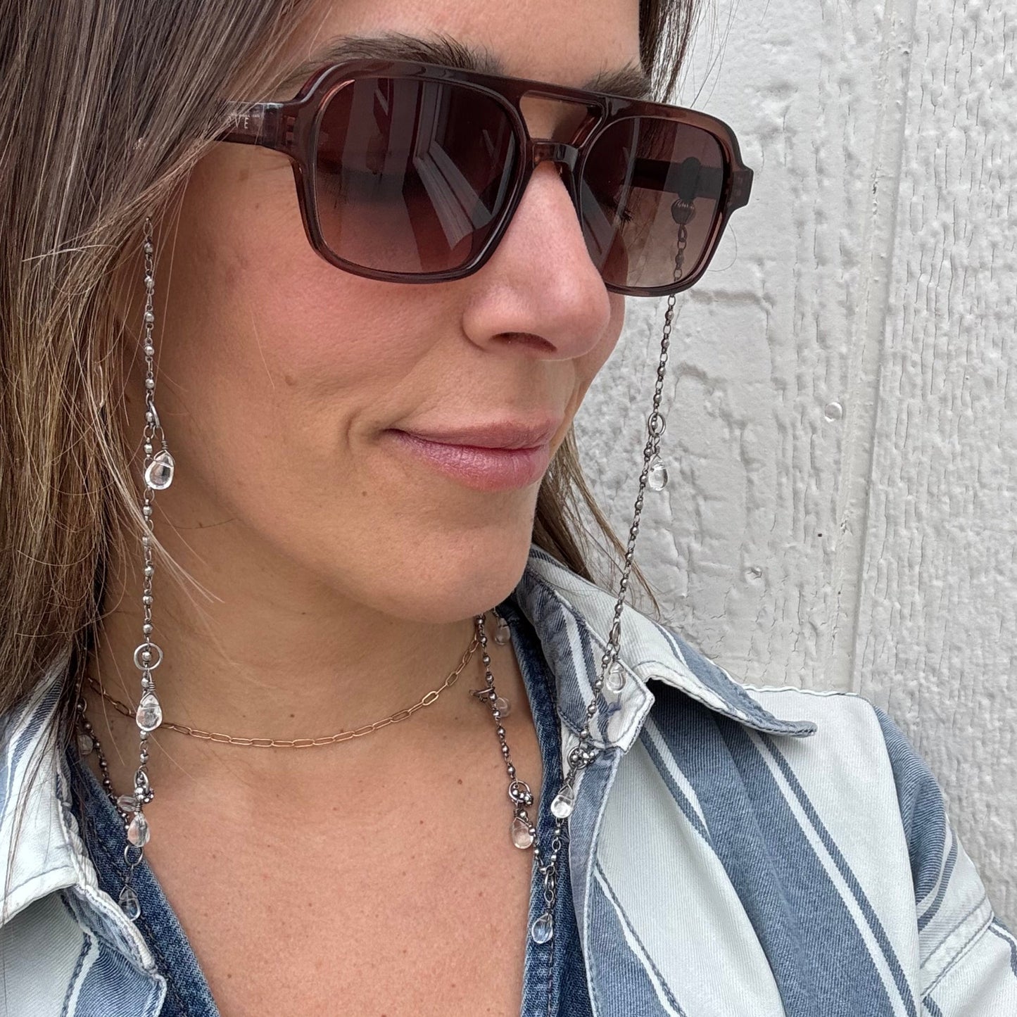 “Hang from the Chandelier” Sunglasses Chain (Upcycled)