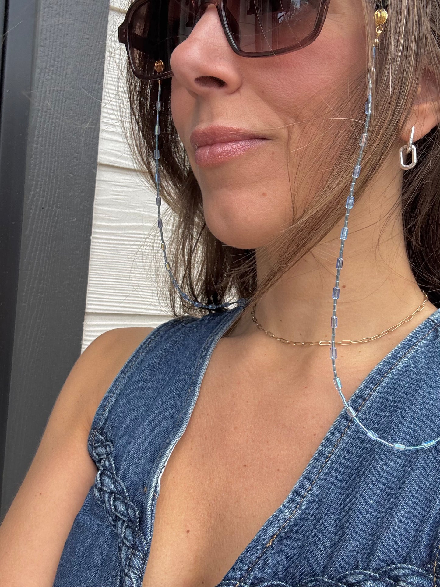 “This Flight Tonight” Sunglasses Chain (Upcycled)