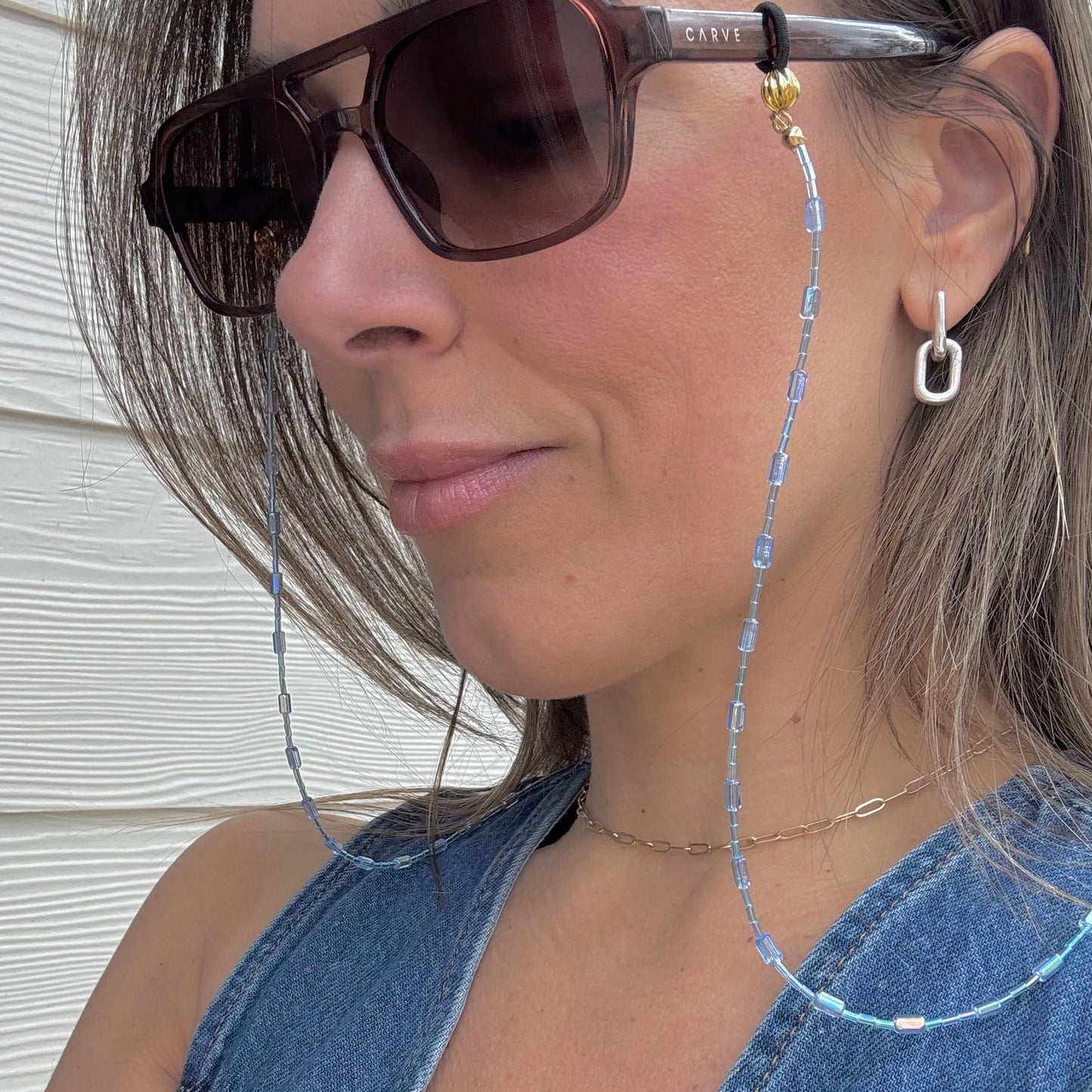 “This Flight Tonight” Sunglasses Chain (Upcycled)