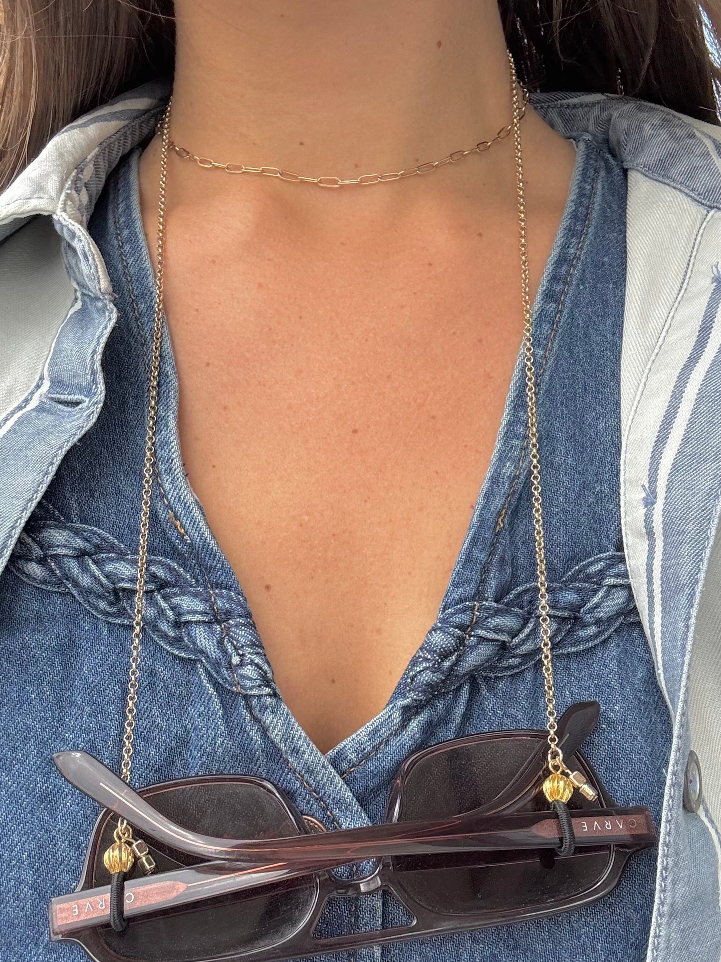 "Secrets from a Girl" Sunglasses Chain (Upcycled)
