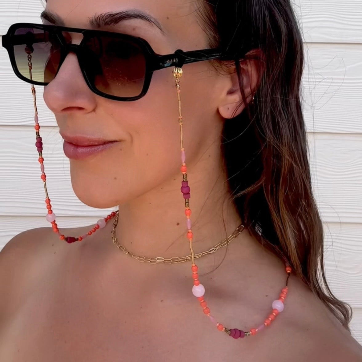 “You Can All Join In” Upcycled Sunglasses Chain