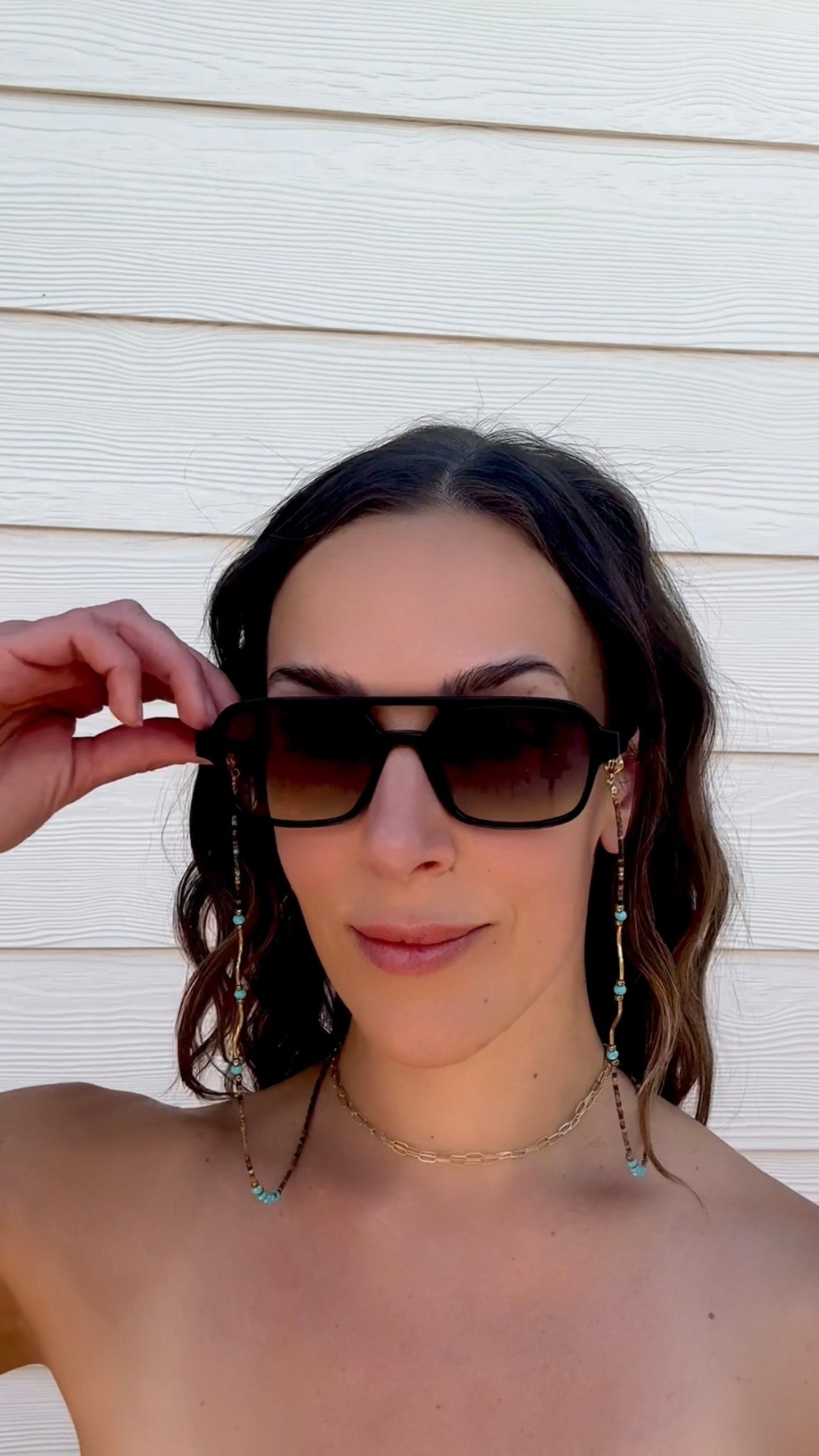 “Walking in the Wind” Upcycled Sunglasses Chain