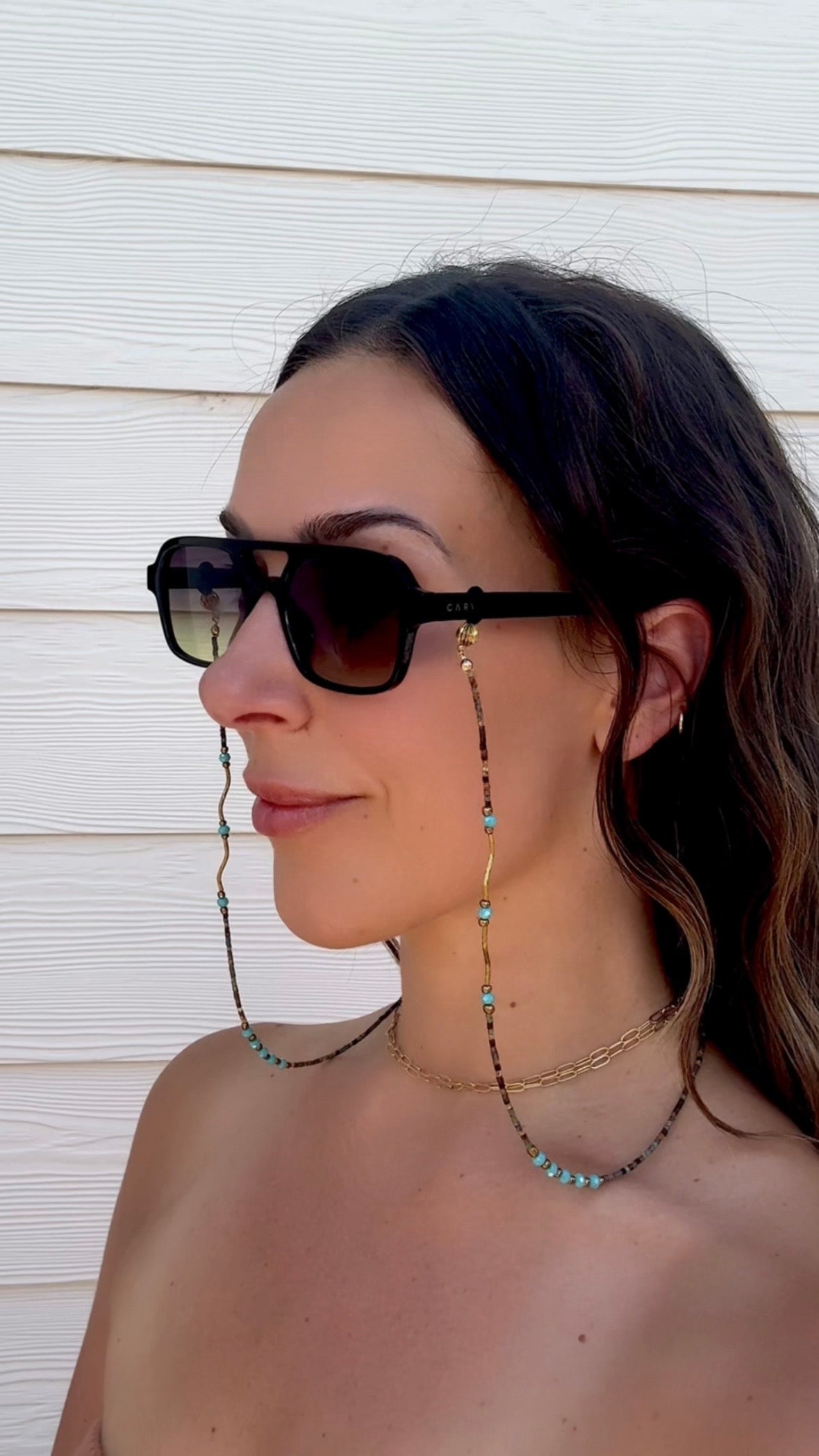 “Walking in the Wind” Upcycled Sunglasses Chain