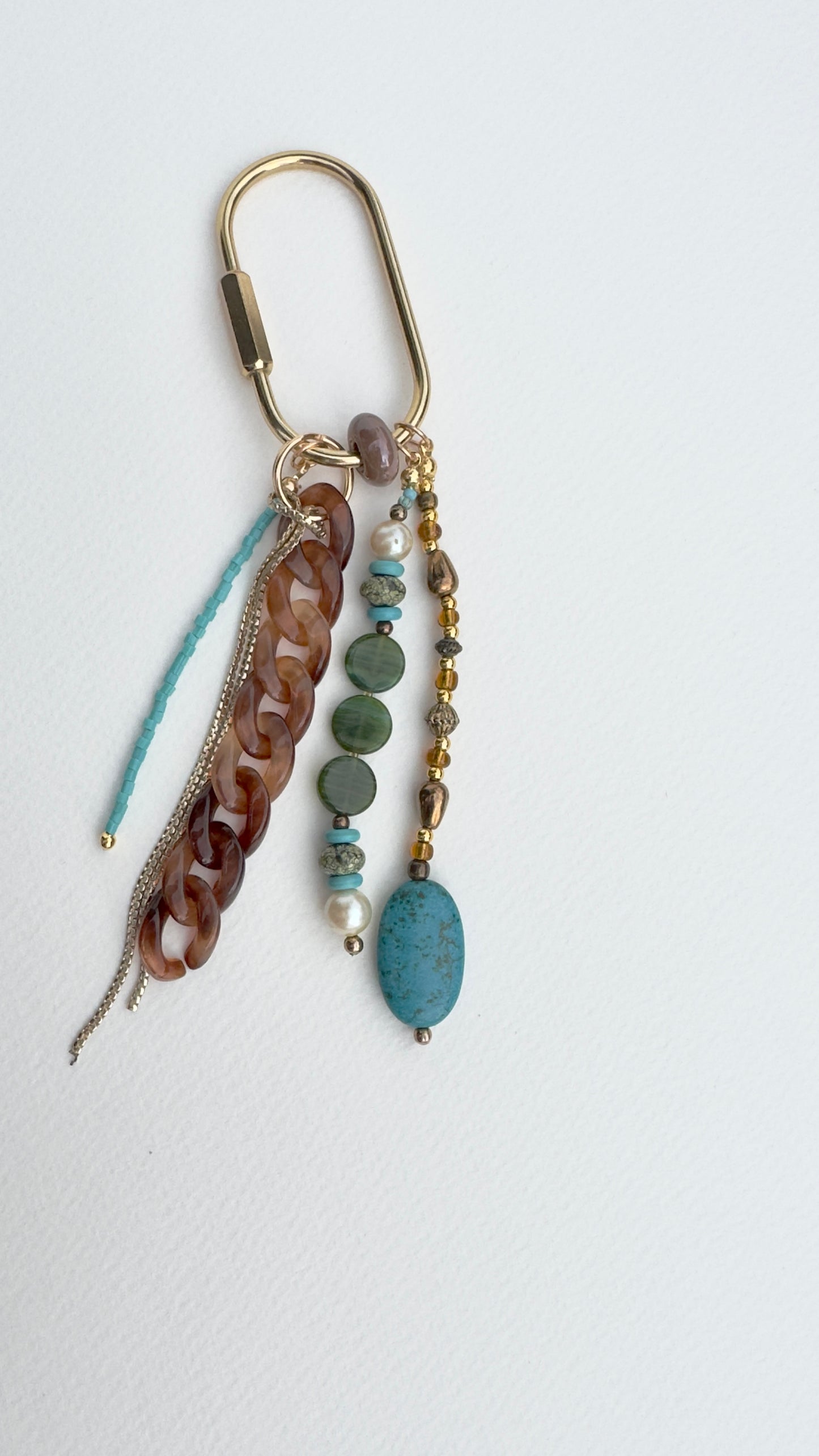 "I Feel the Earth Move" Upcycled Bag Charm