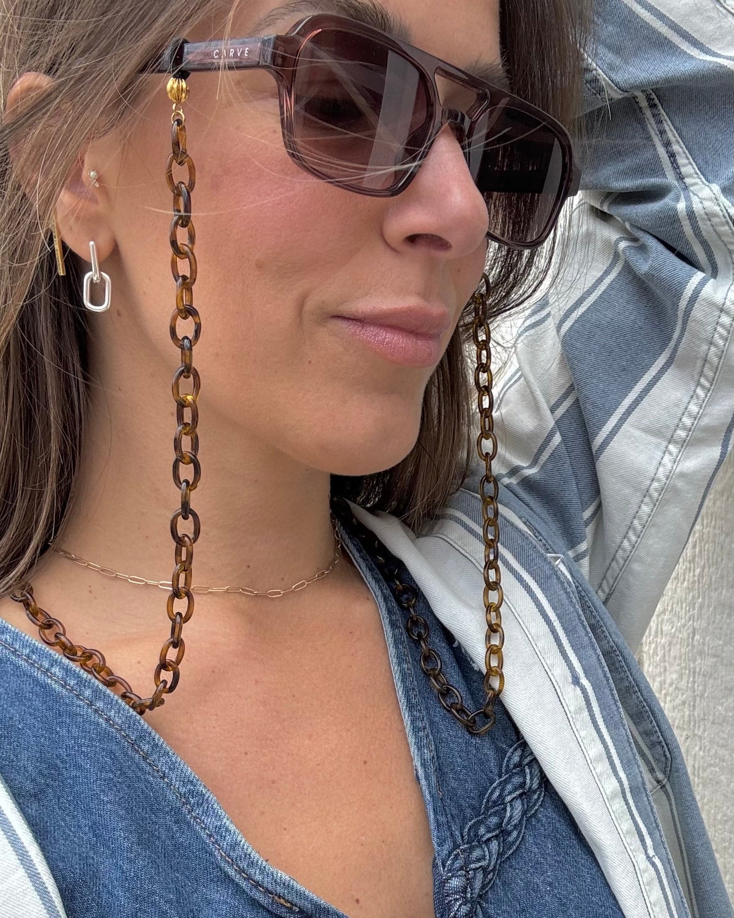 "Link Up" Sunglasses Chain (Upcycled)
