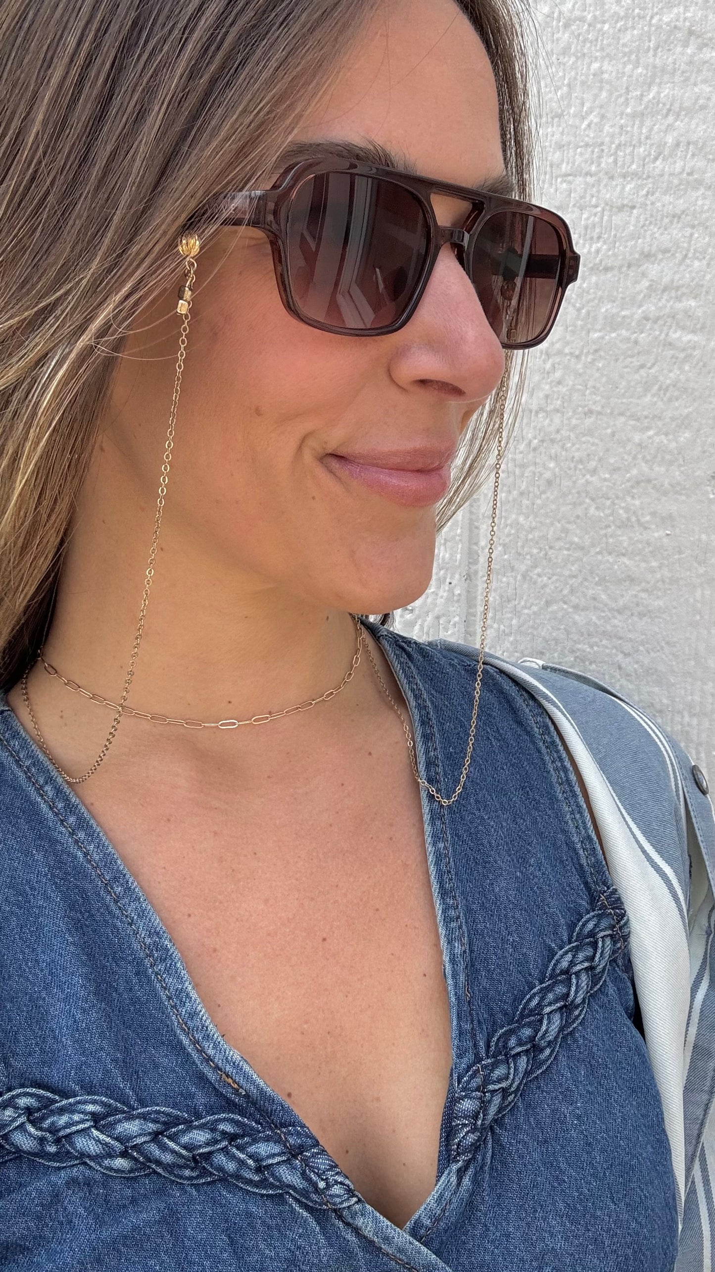 "Secrets from a Girl" Sunglasses Chain (Upcycled)