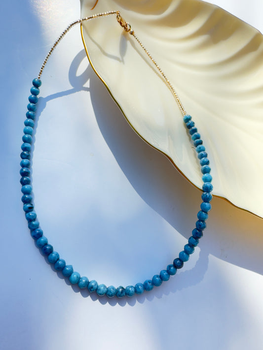 "Ocean Eyes" Upcycled Beaded Necklace