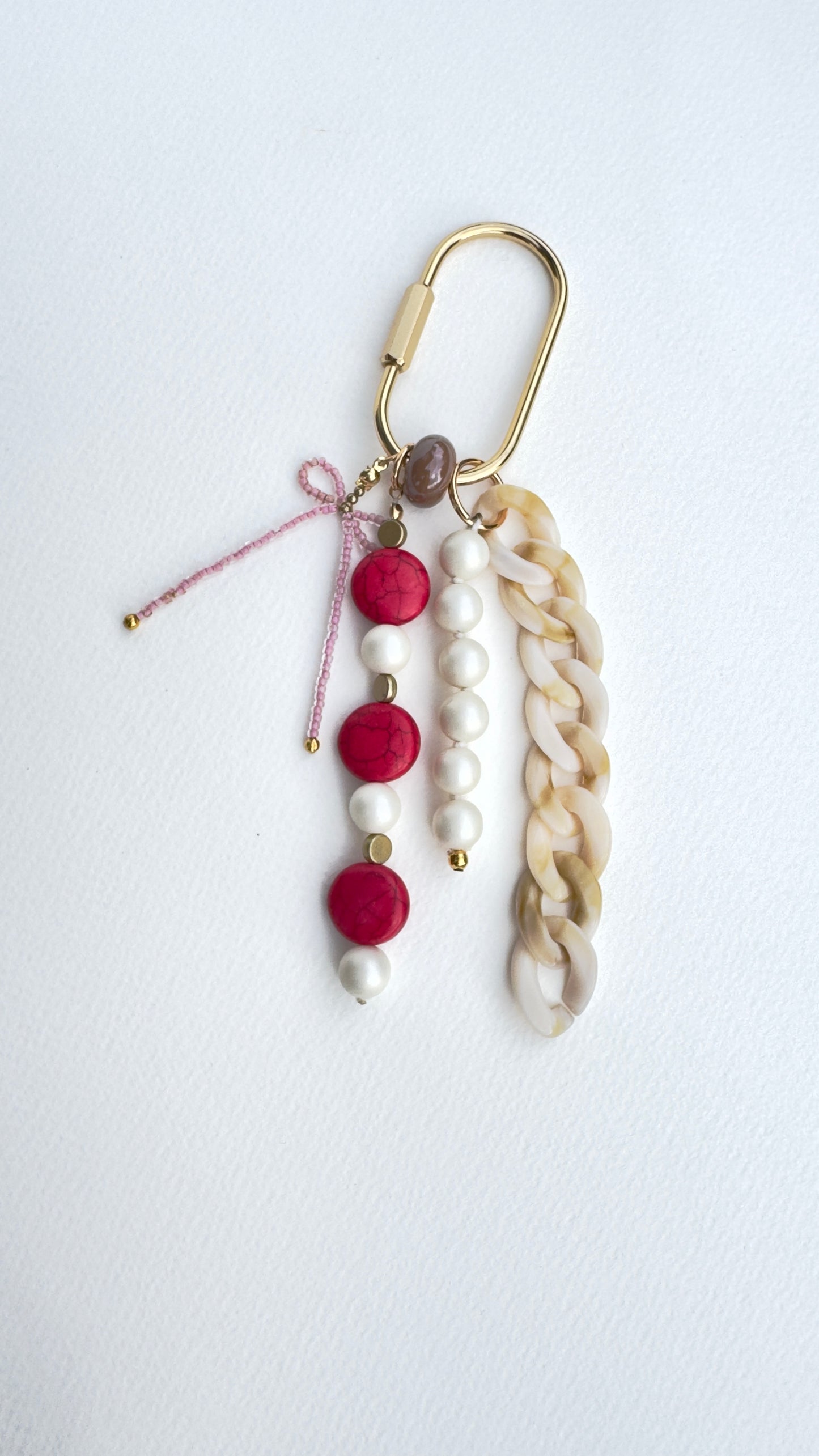 "Cherry Blossom" Upcycled Bag Charm