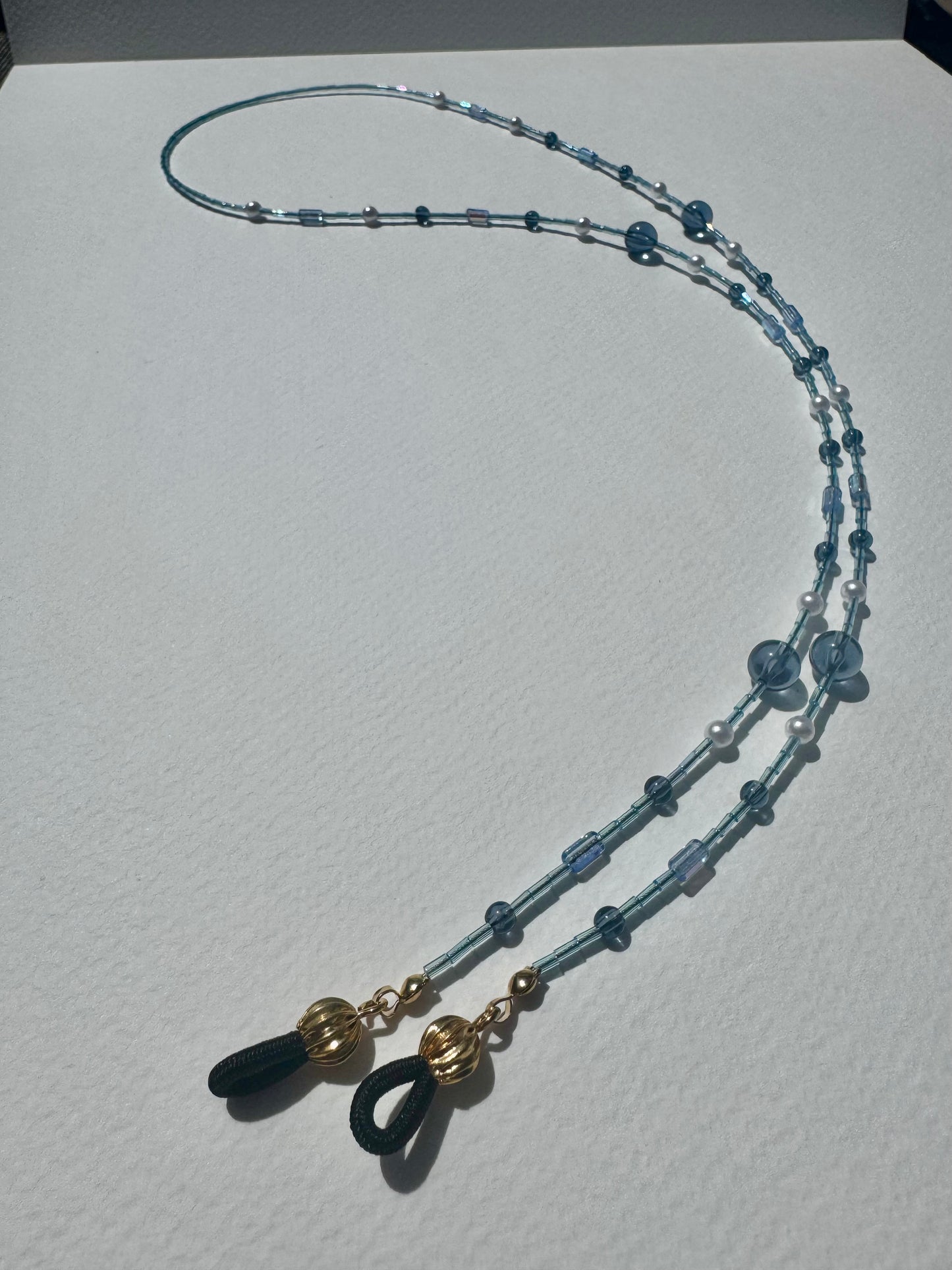 “Pale Blue Dot” Sunglasses Chain (Upcycled)