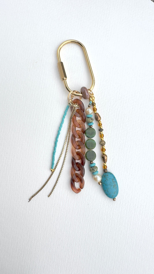 "I Feel the Earth Move" Upcycled Bag Charm