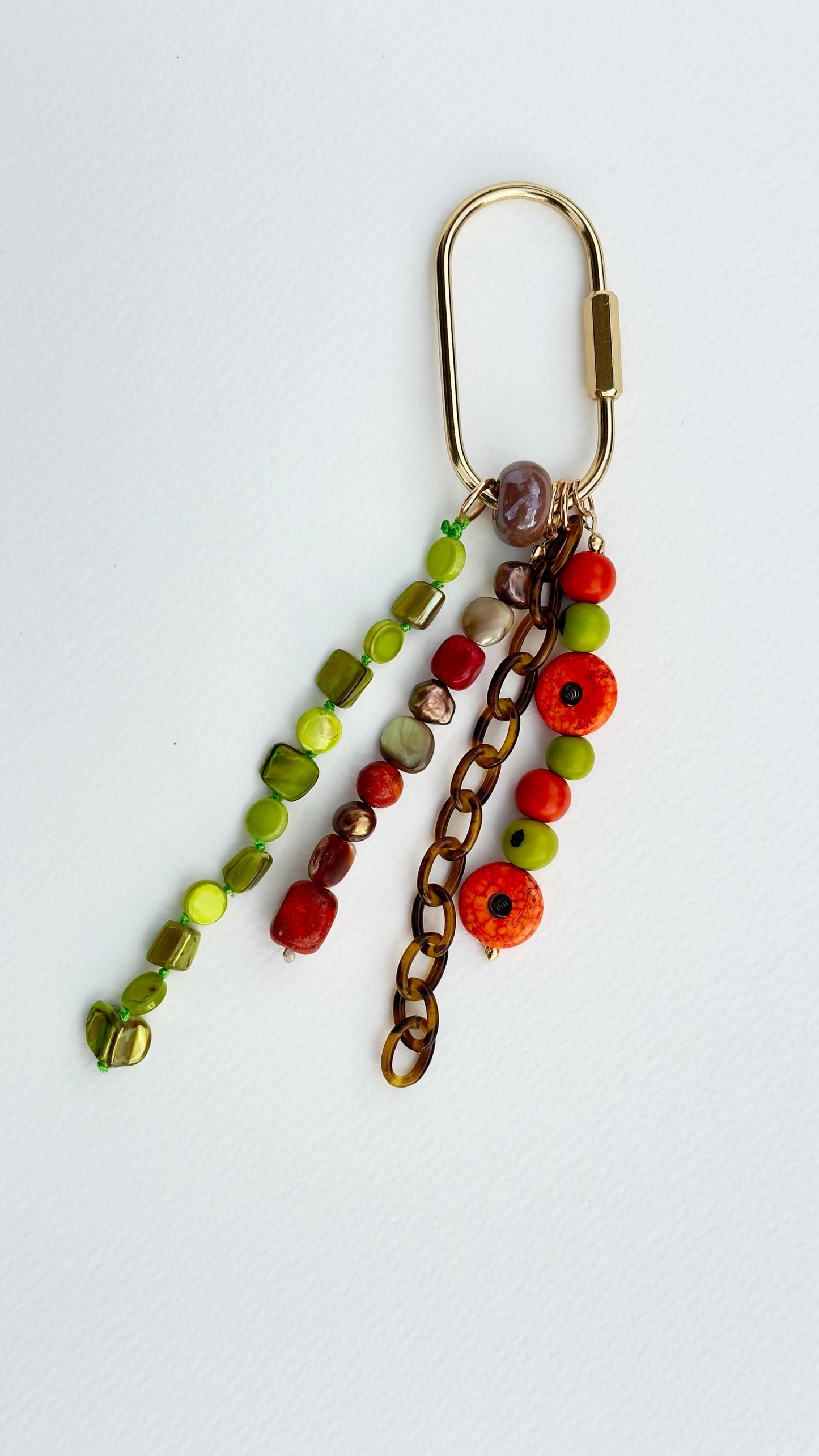 "Planting Tomatoes" Upcycled Bag Charm