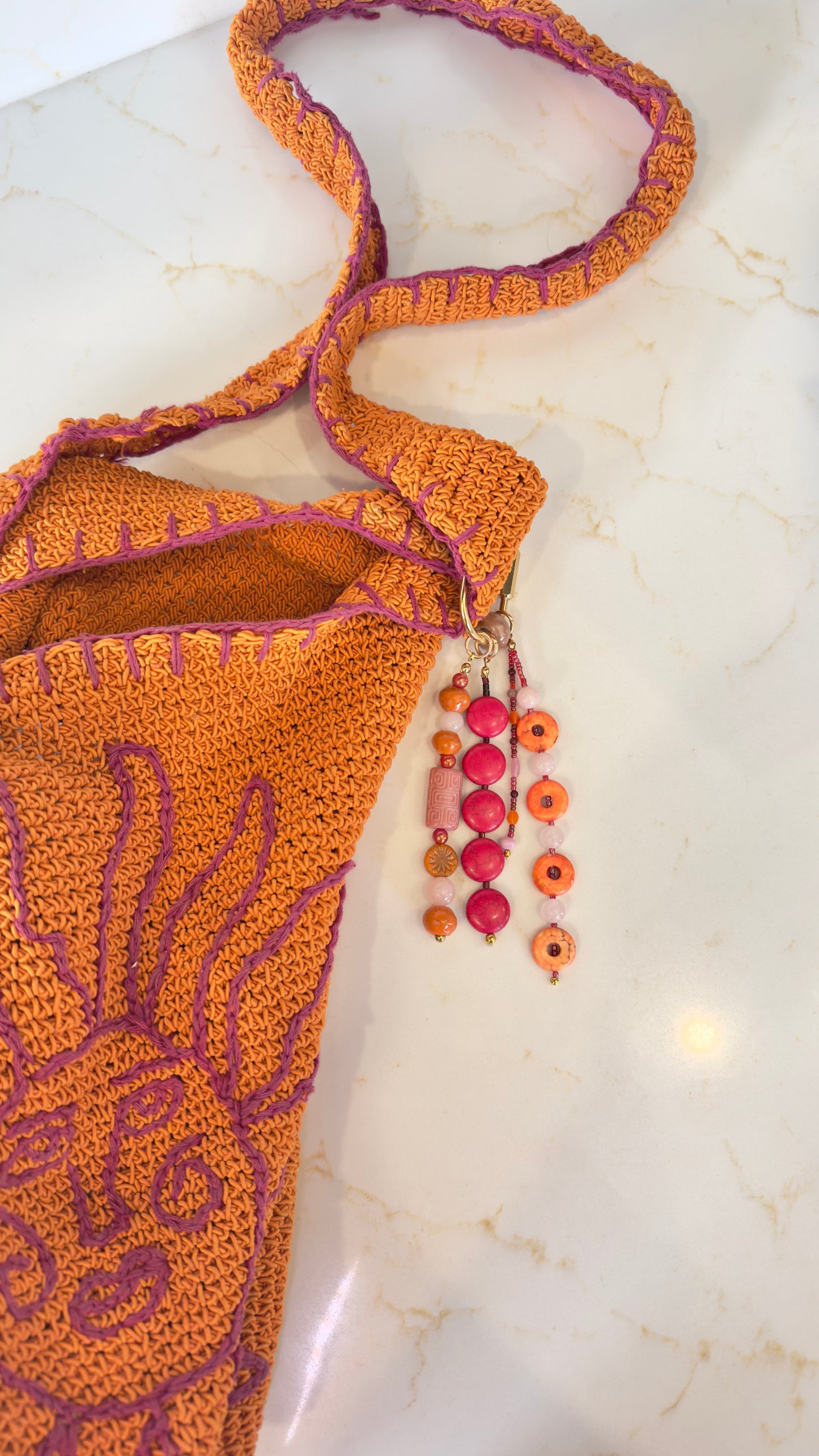 "Sunset Canyon" Upcycled Bag Charm