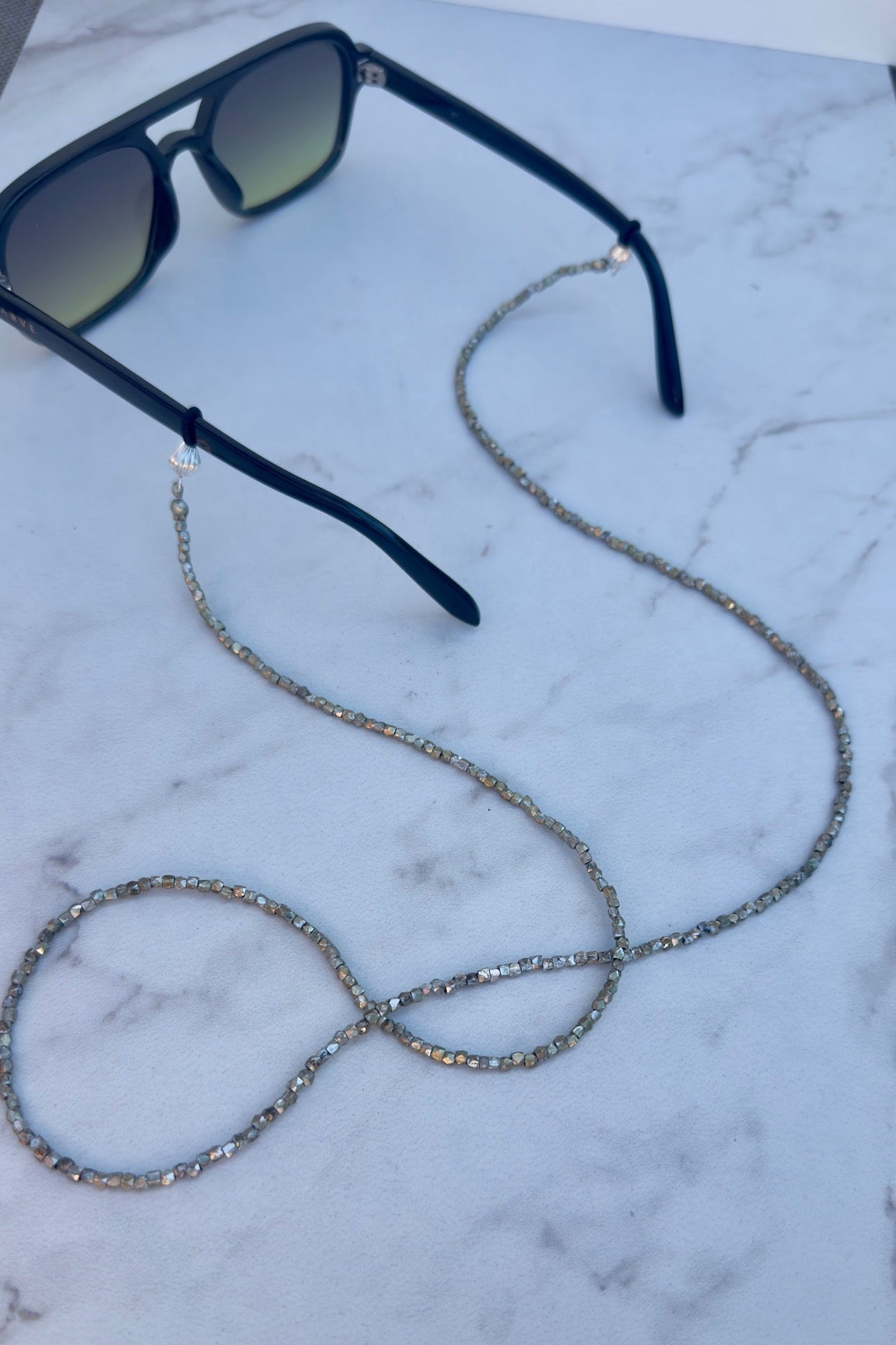“Empty Pages” Upcycled Sunglasses Chain