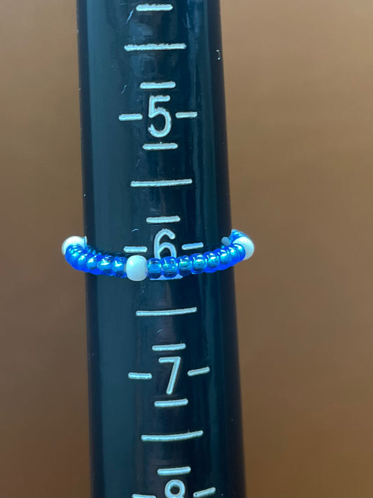 SOS Beaded Stretch Ring