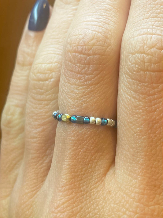 Honey Honey Beaded Stretch Ring
